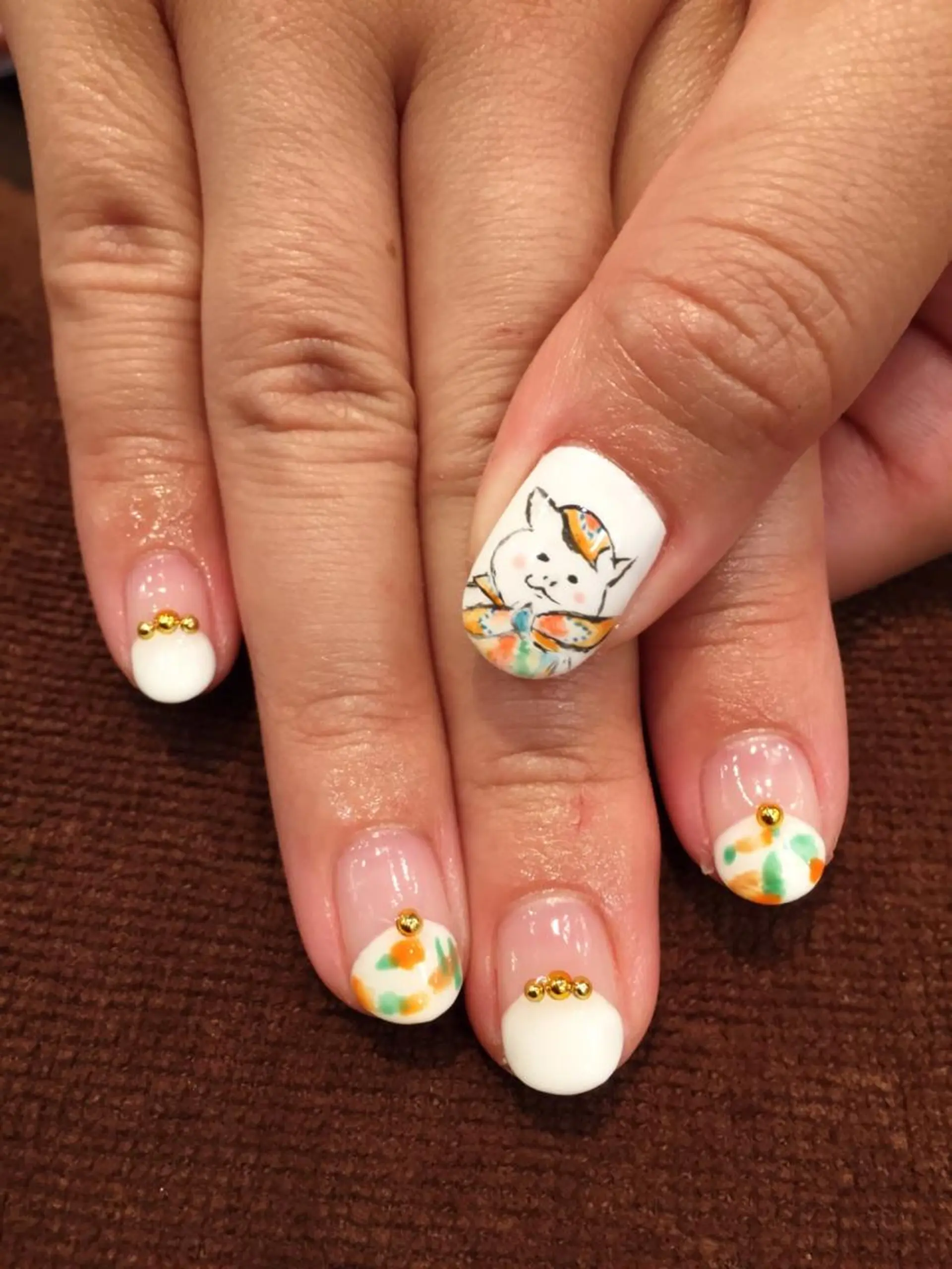 ネイル アートネイル フレンチネイル 大理石ネイル(マーブル) 🐰 坂本 麗 🐰の眉毛・アイブロウイメージ