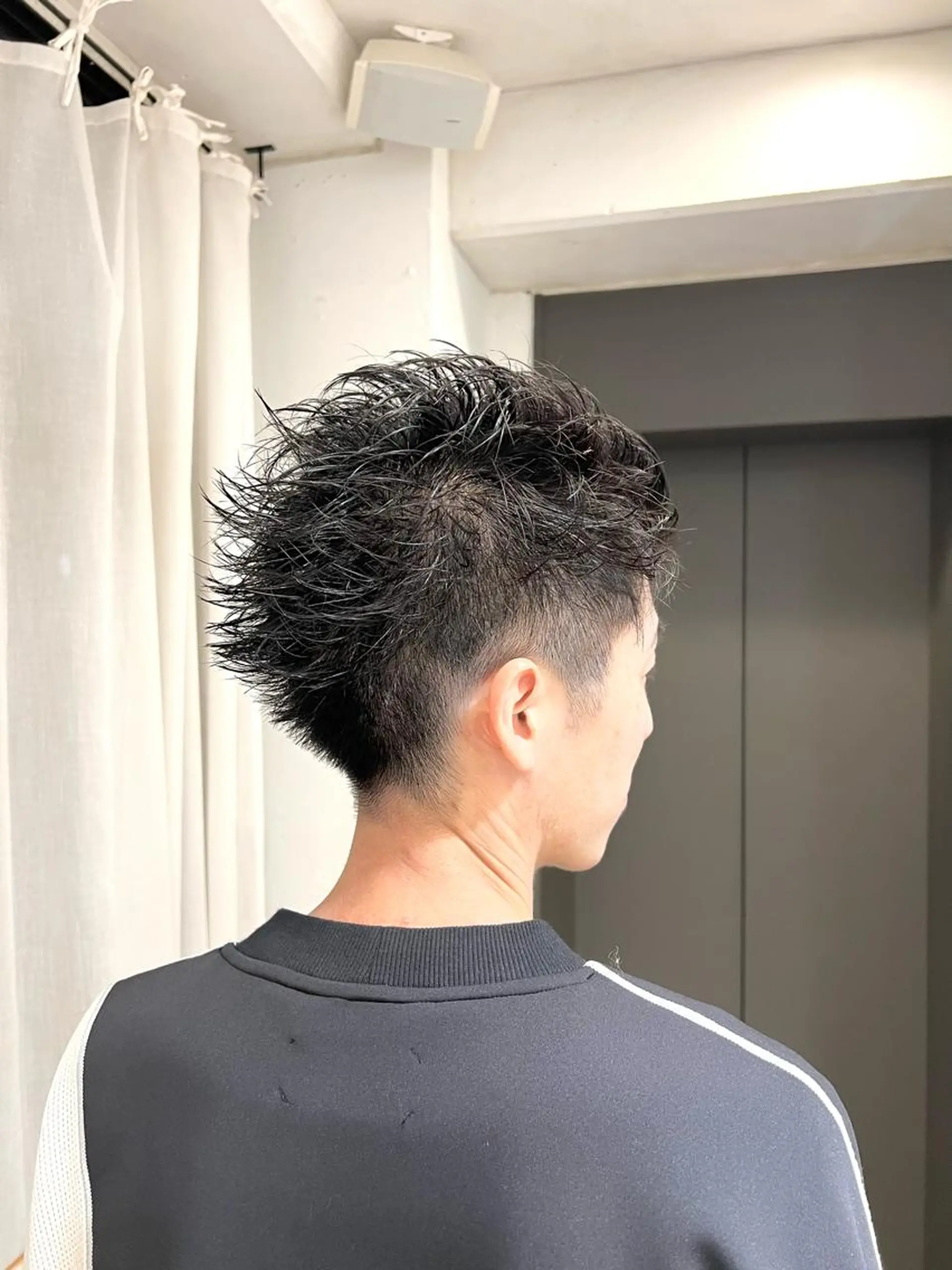 ショート スパイキー/韓国 パーマ/メンズ/直輝のヘアスタイル