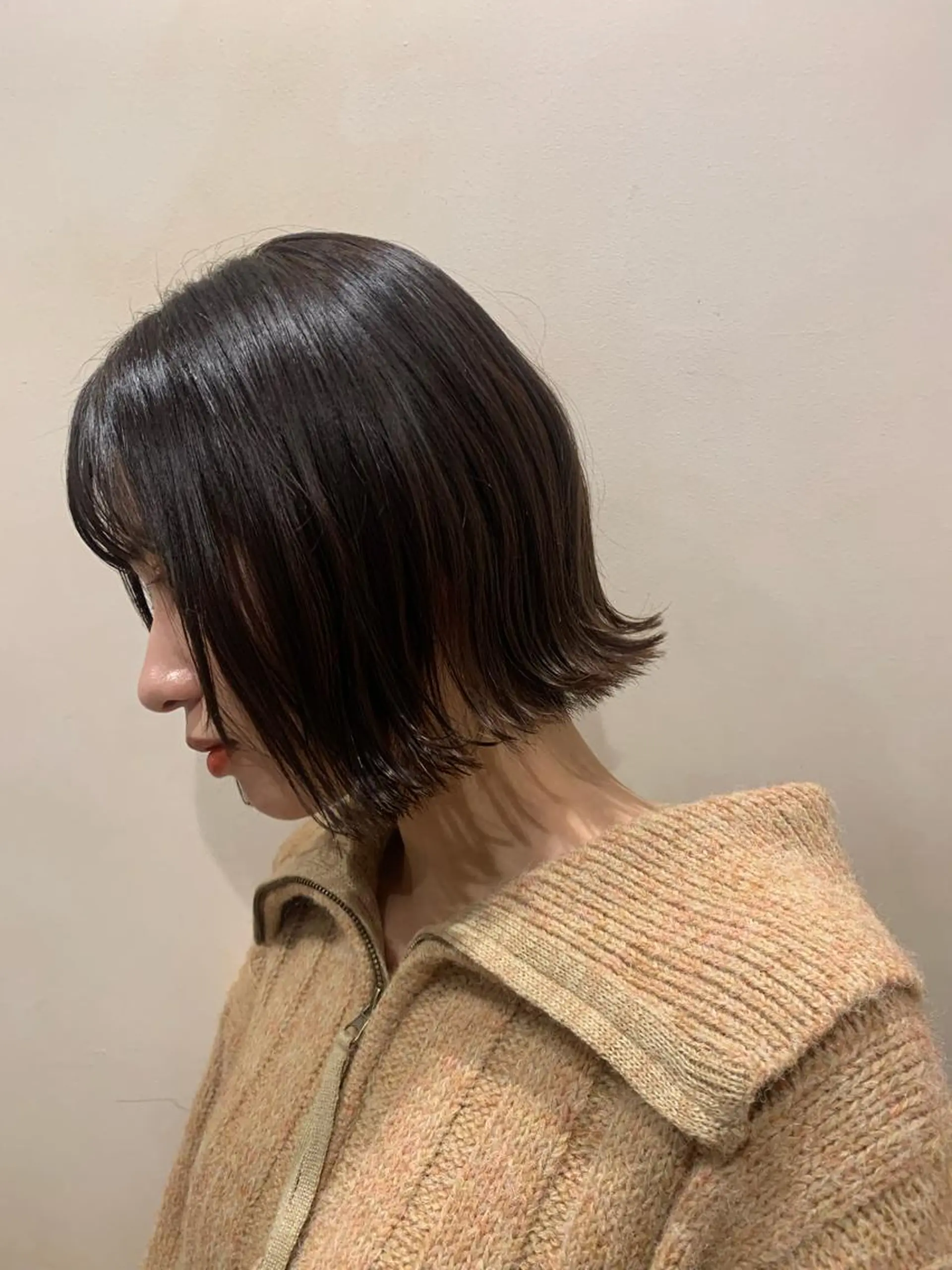 ショート ボブ 外ハネヘア 福代 茉耶のヘアスタイル