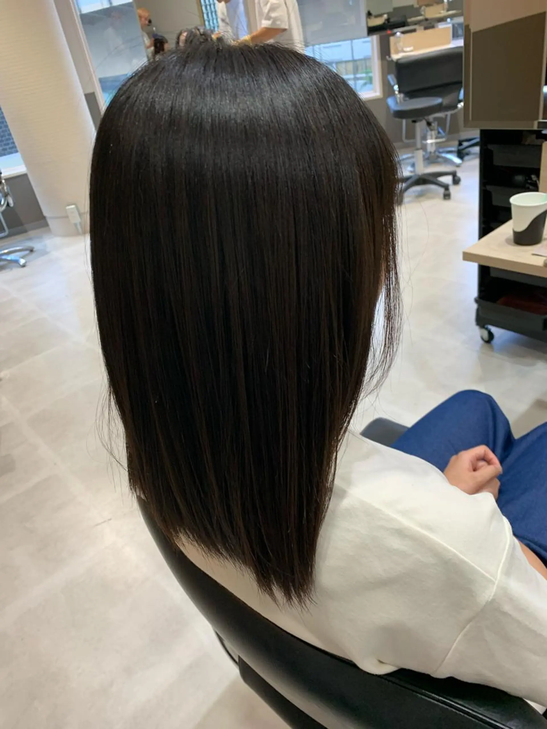 ミディアム 縮毛矯正 トリートメント モデルさん募集中IT byALBUM八王子のヘアスタイル