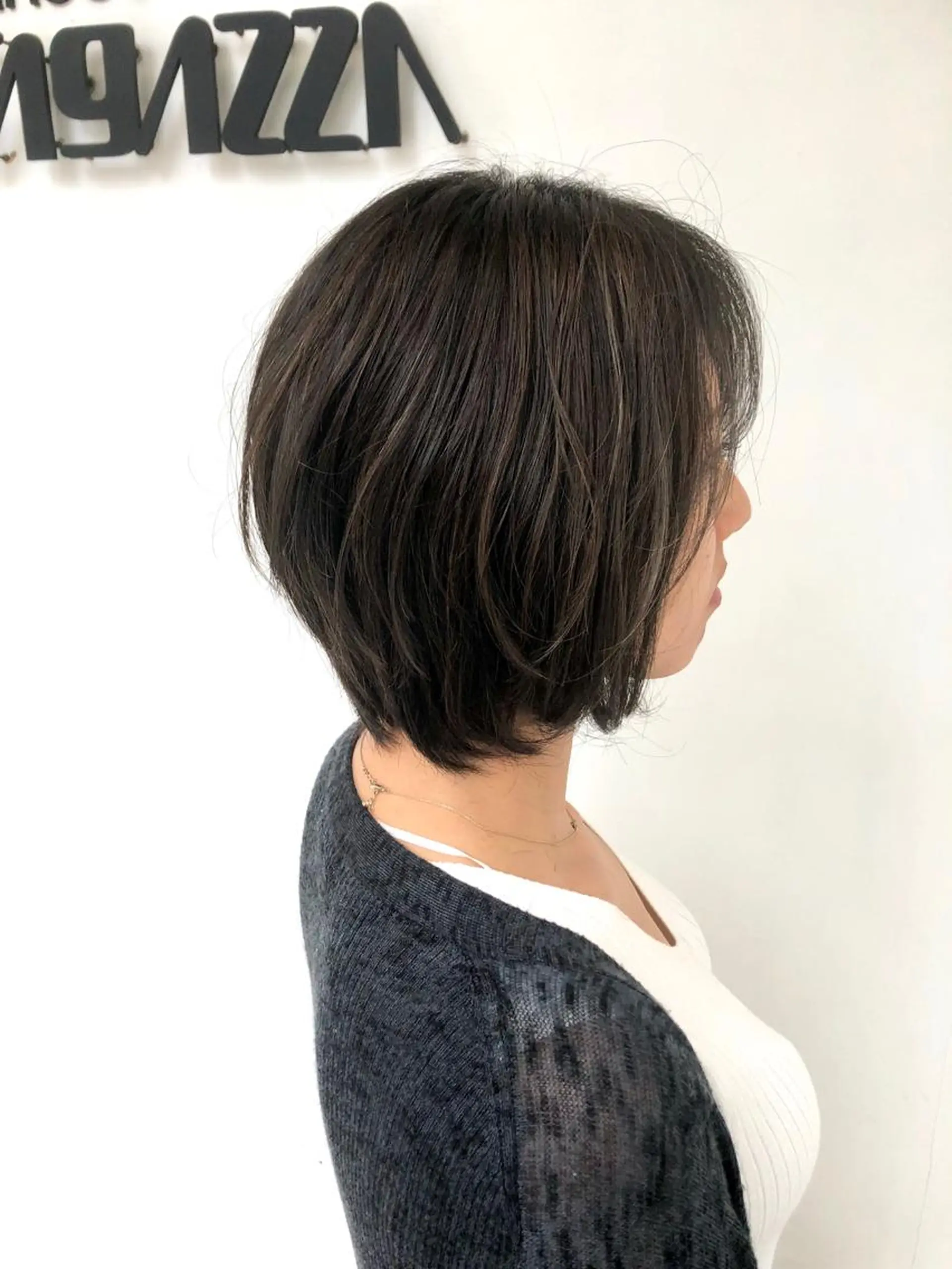 ショート カラー ショートボブ ハイライトカラー ボブ ハイライト ショートヘア ヘアカラー トリートメント 東條 克義のヘアスタイル