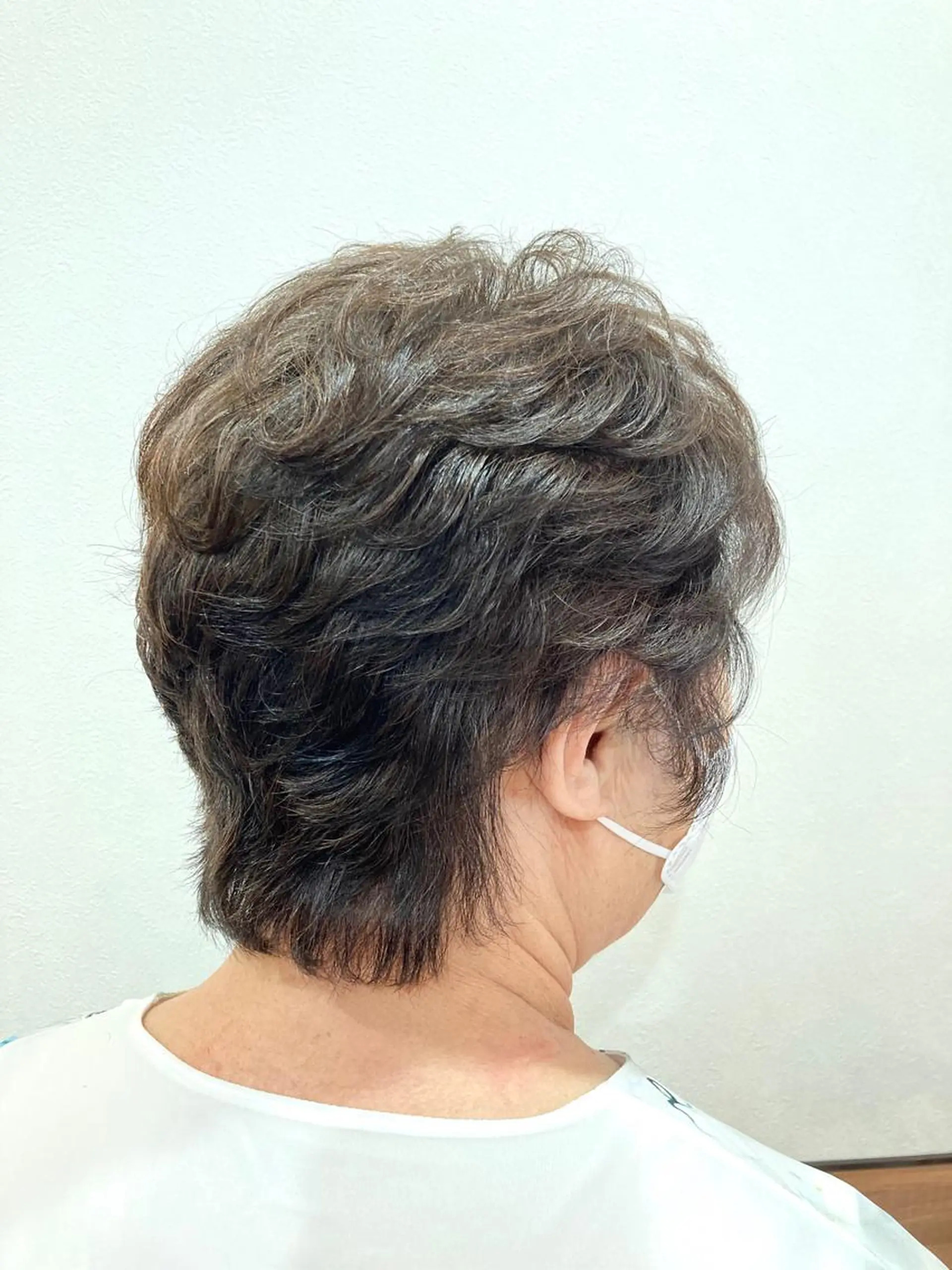 ショート カラー パーマ ミセス Annon プライベートサロンのヘアスタイル