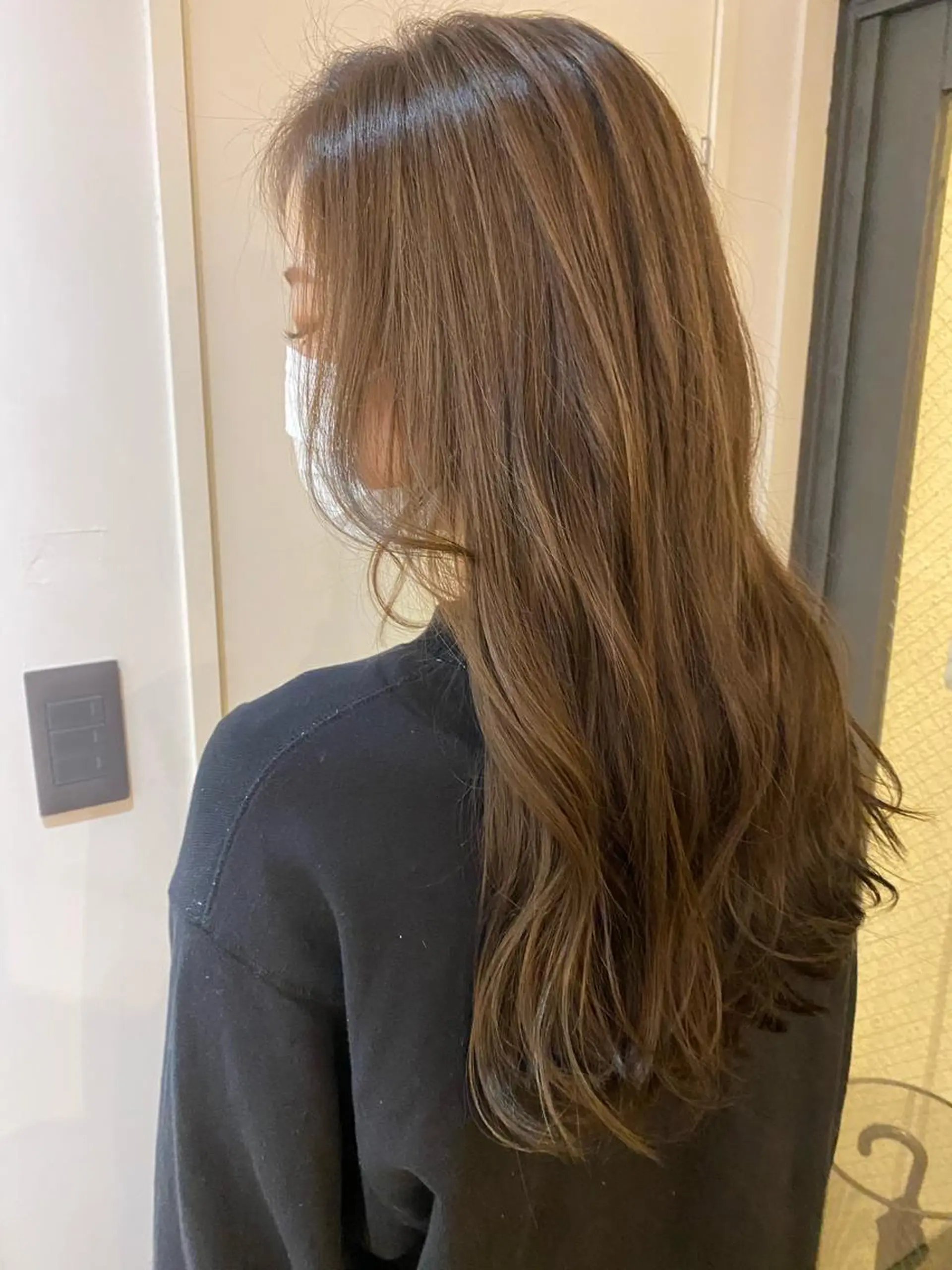 ロング カラー ベージュカラー ブリーチ ブリーチなしカラー ari/ヘアセット レイヤーカット✂︎のヘアスタイル