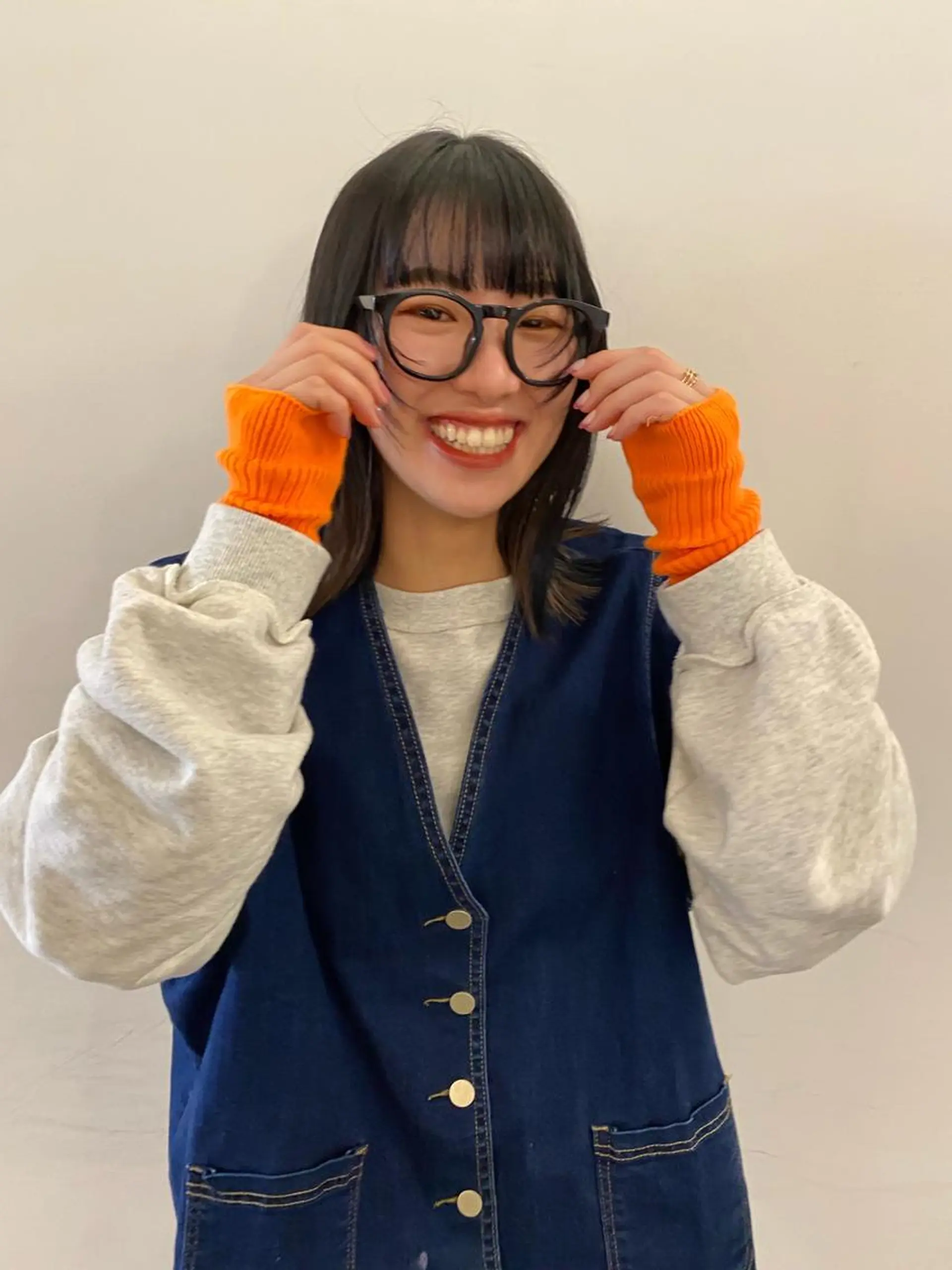 ミディアム カラー パーマ、髪質改善 菊地美月のヘアスタイル