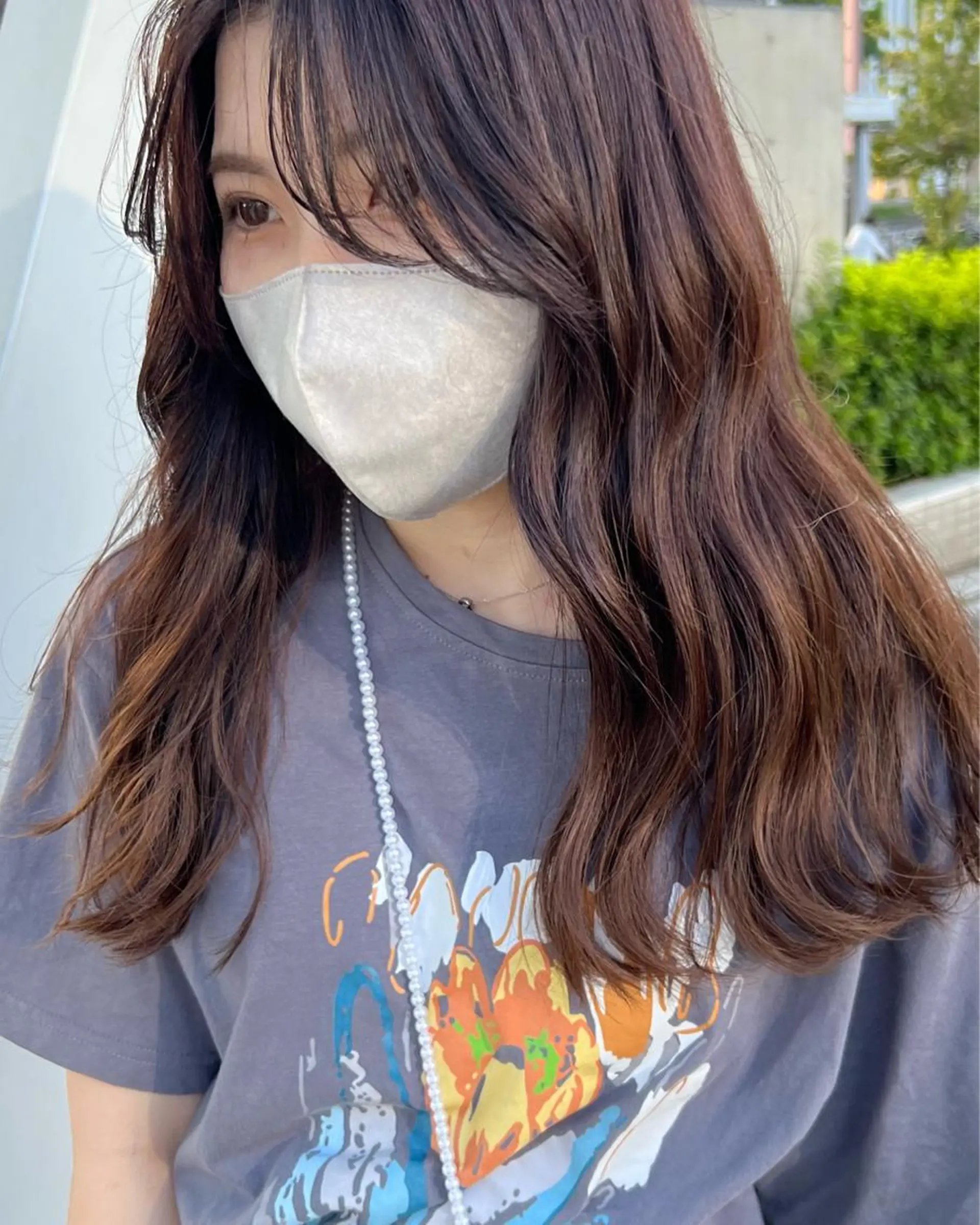 ロング 譜久島 かりんのヘアスタイル