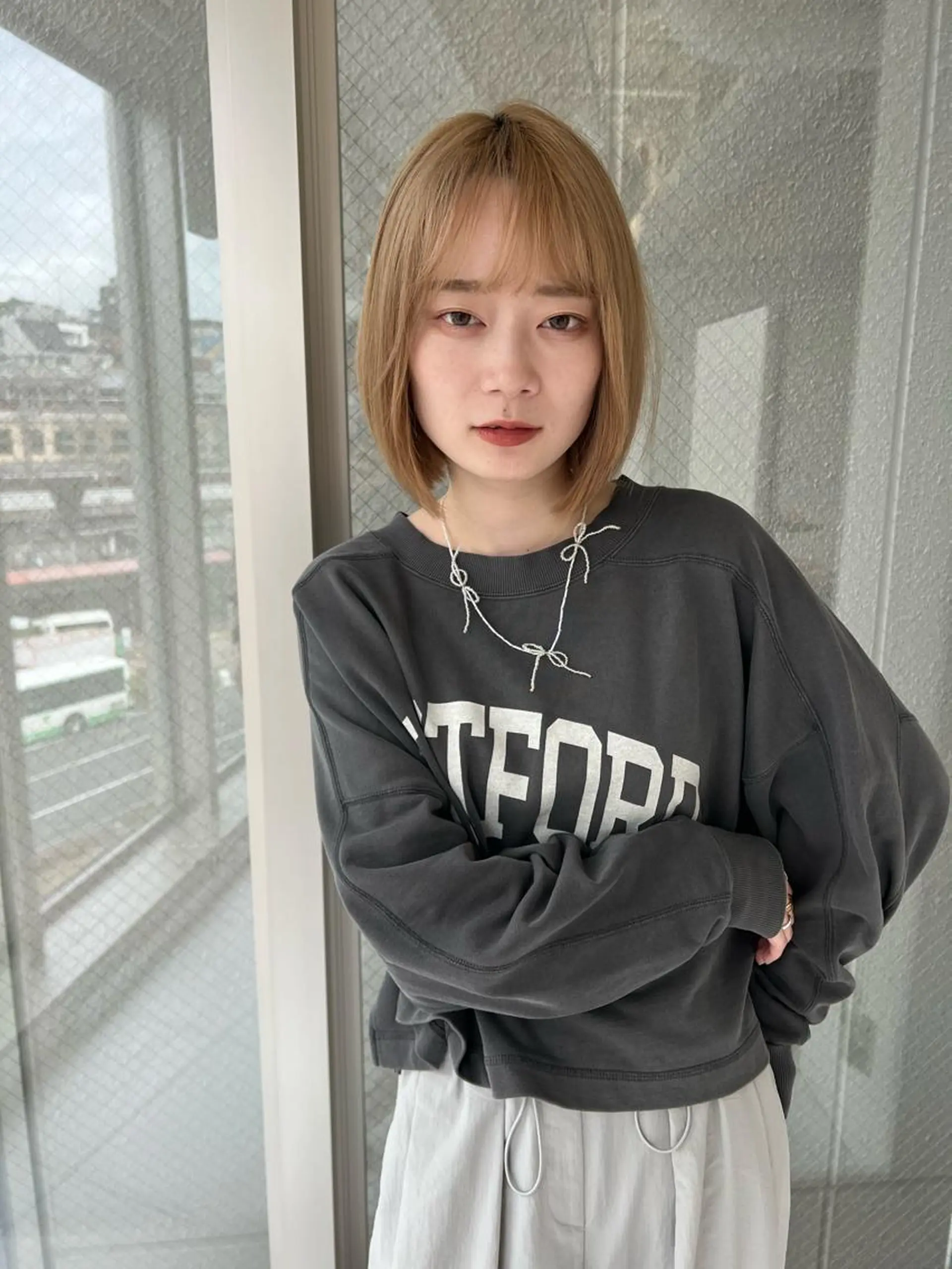 ショート ボブ カット ヘアカラー トリートメント ボブ・レイヤーカット 吉敷航一のヘアスタイル