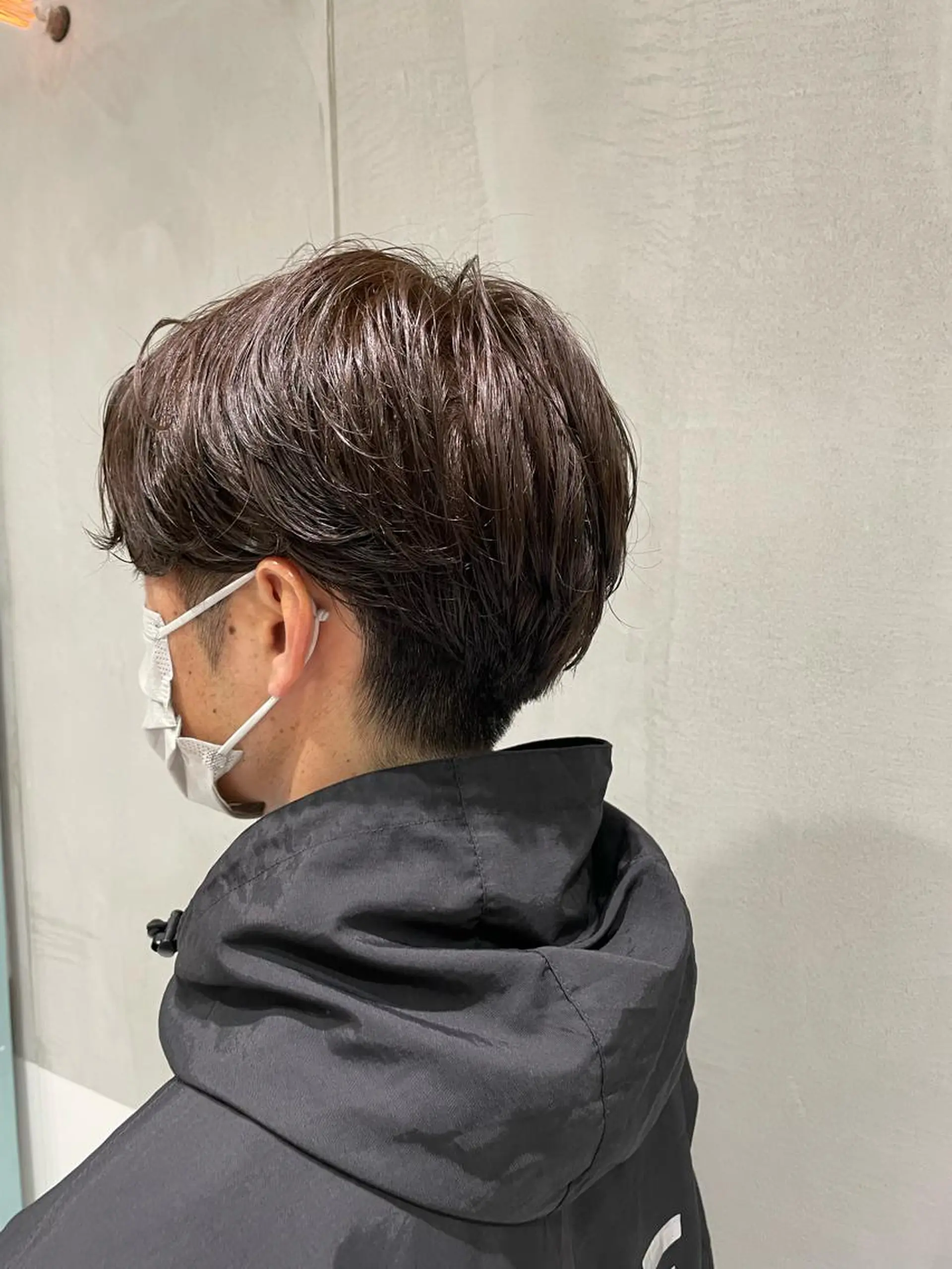 パーマ メンズ オリーブ カラー✨有坂映哉のヘアスタイル