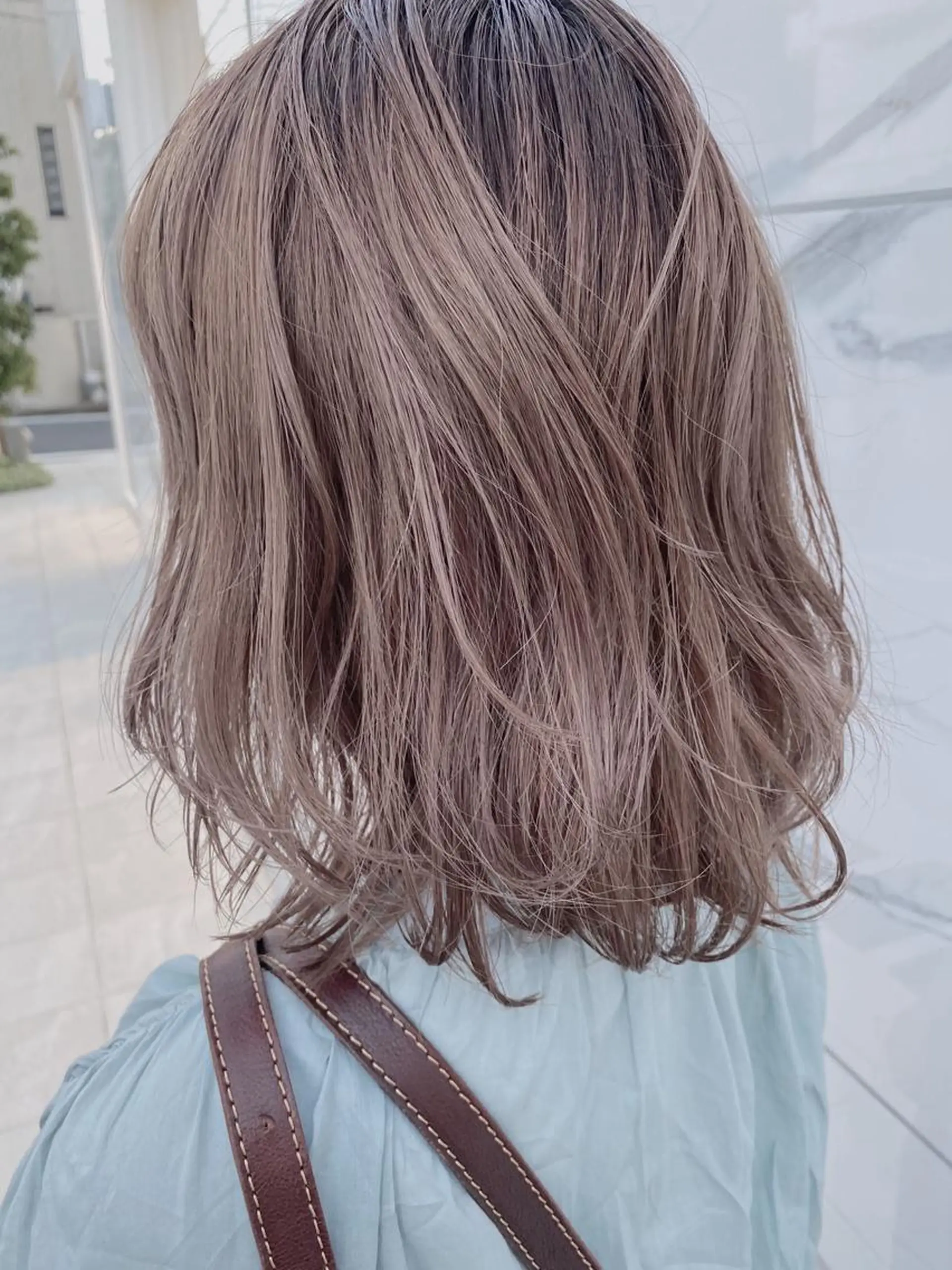 ミディアム カラー 新宿/韓国風レイヤー 髪質改善/渋谷直樹のヘアスタイル