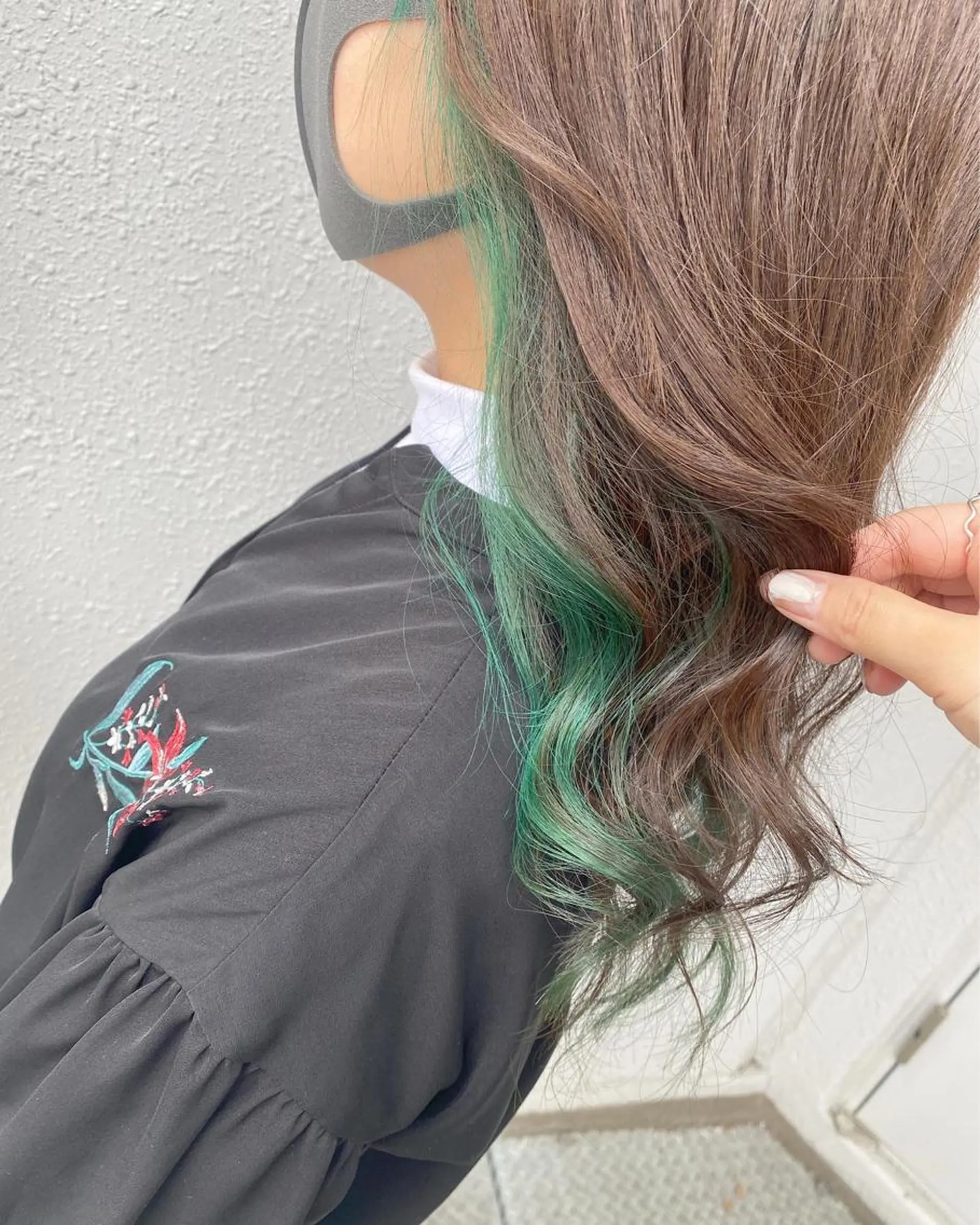 ロング カラー ブリーチ 後藤紗英/髪質改善 /オリーブベージュのヘアスタイル