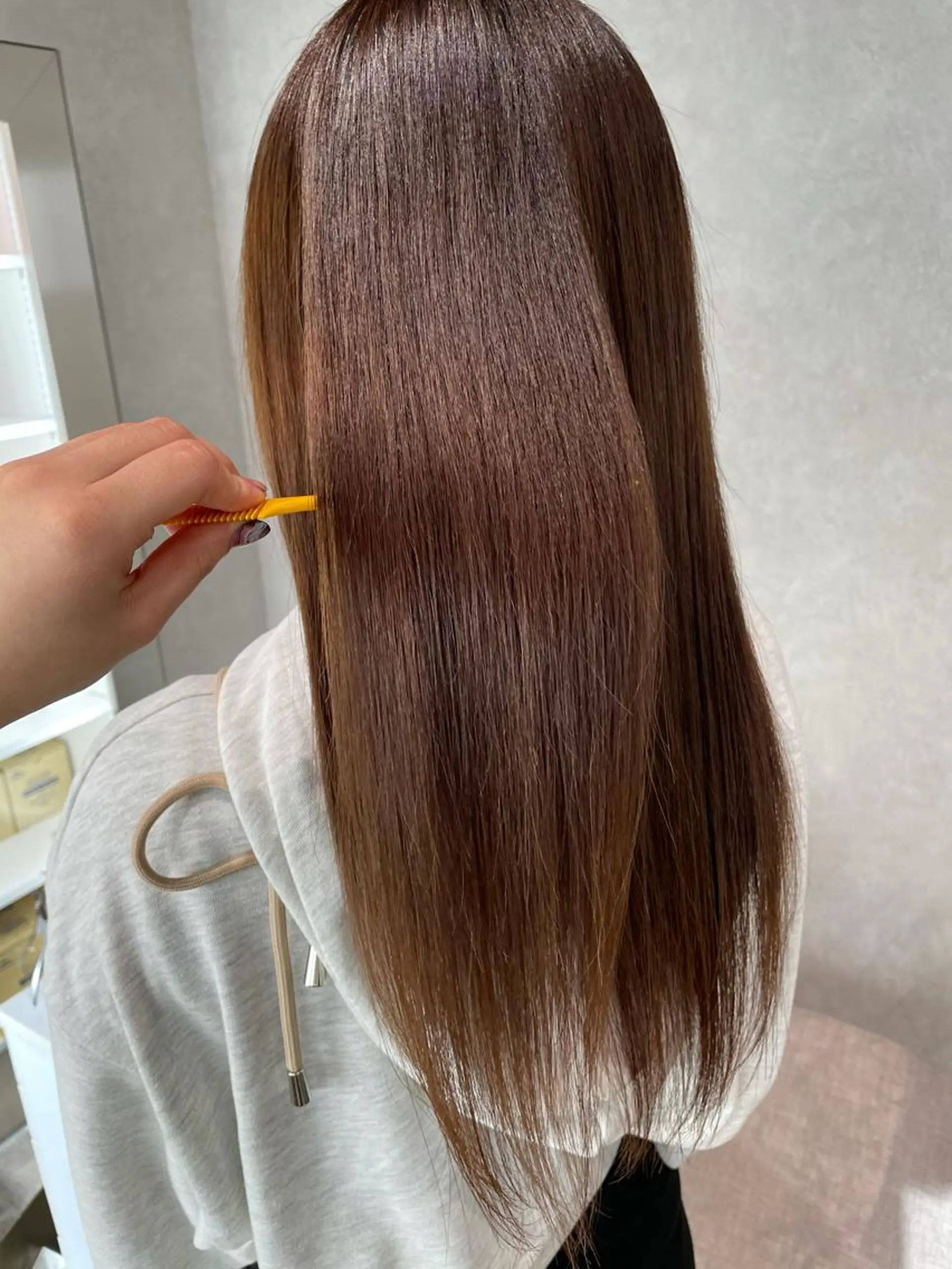 ロング カラー ブラウンカラー ヘアカラー ナチュラル透明感🌱 小山美樹子のヘアスタイル