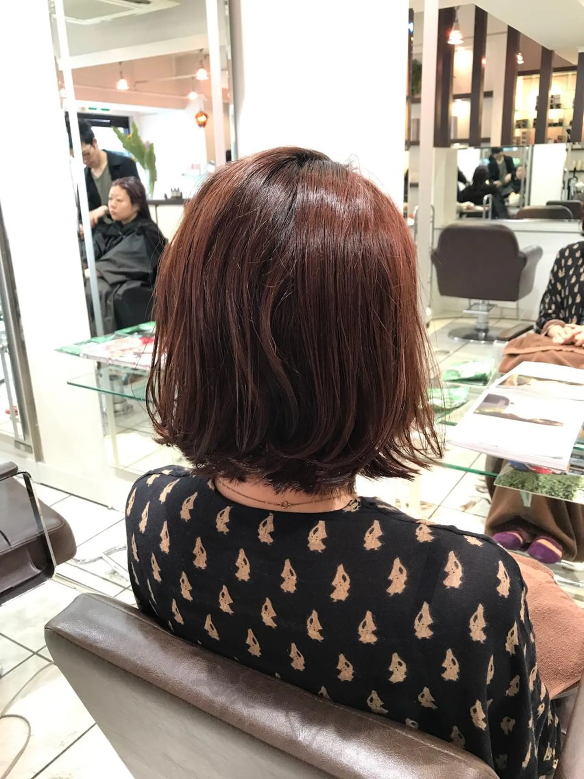 ミディアム ボブ くせ毛 カット 縮毛矯正 トリートメント 韓国ヘア×髪質改善 ⭐️谷遼平⭐️のヘアスタイル