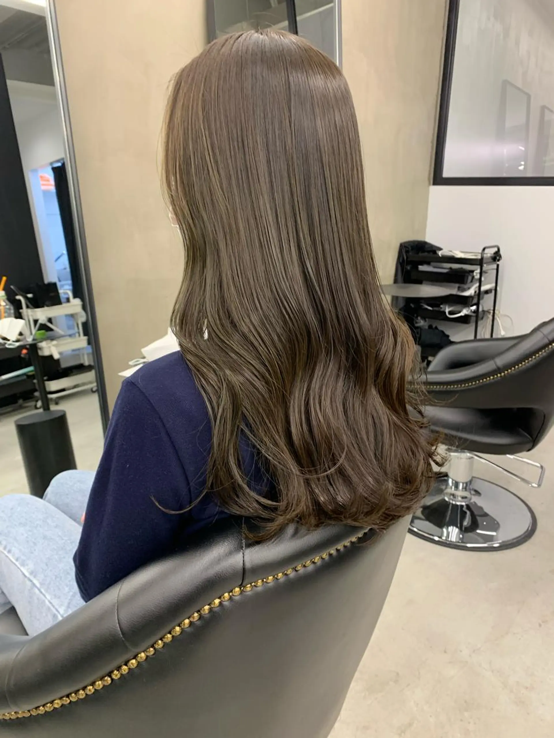 ロング カラー ベージュカラー オリーブベージュ kimika🥑 メンズ/髪質改善のヘアスタイル