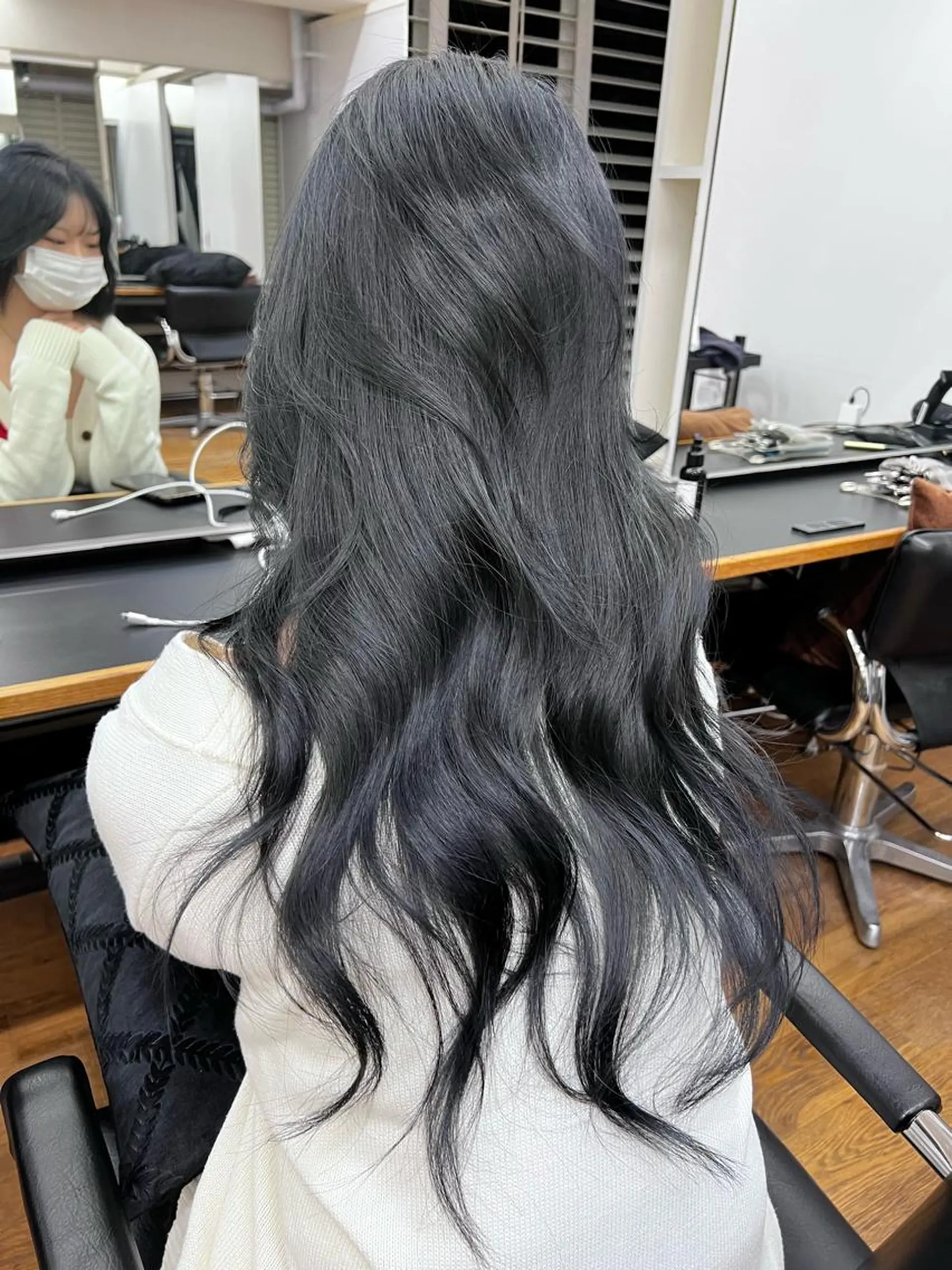 ロング カラー 🇨🇳ワンホンヘア 下田鉄也のヘアスタイル