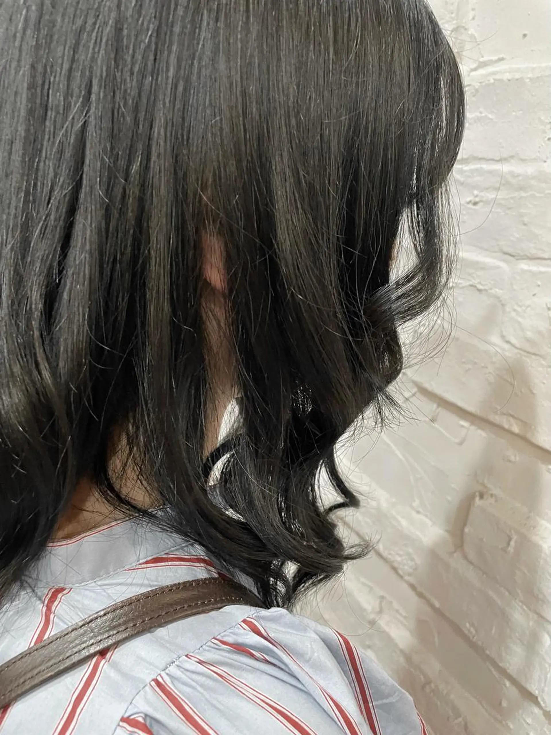 セミロング カラー ベージュカラー 【ピンク/韓国ヘア/ ヘアセット】亜海のヘアスタイル