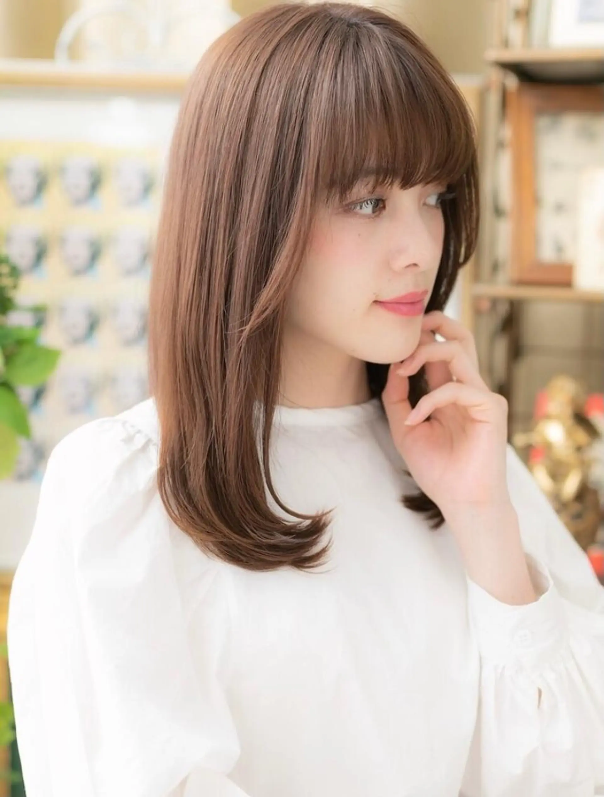 セミロング 出川 宙☘️のヘアスタイル