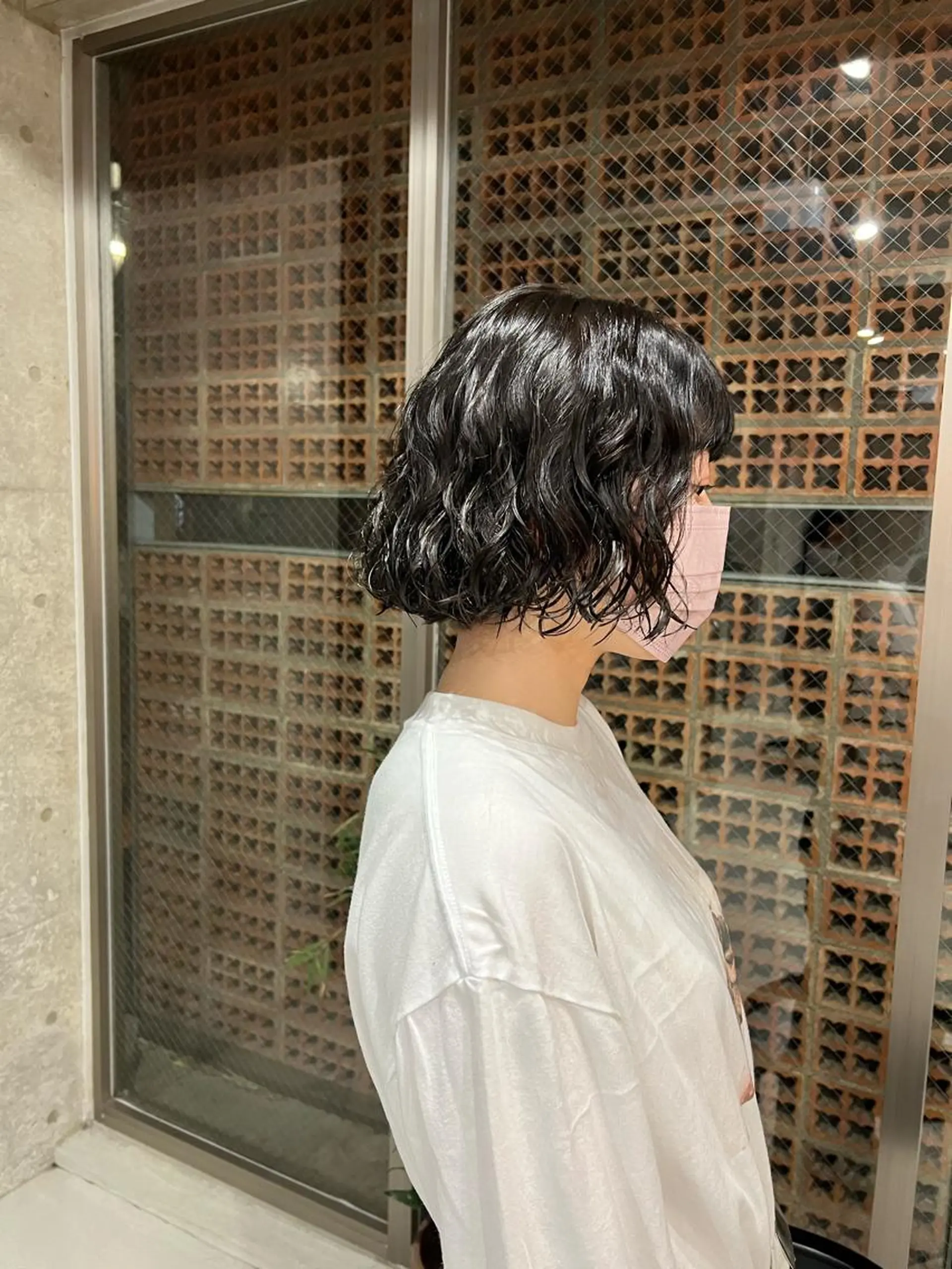 パーマ ボブパーマコテ巻き風 パーマNo1深江秀平のヘアスタイル