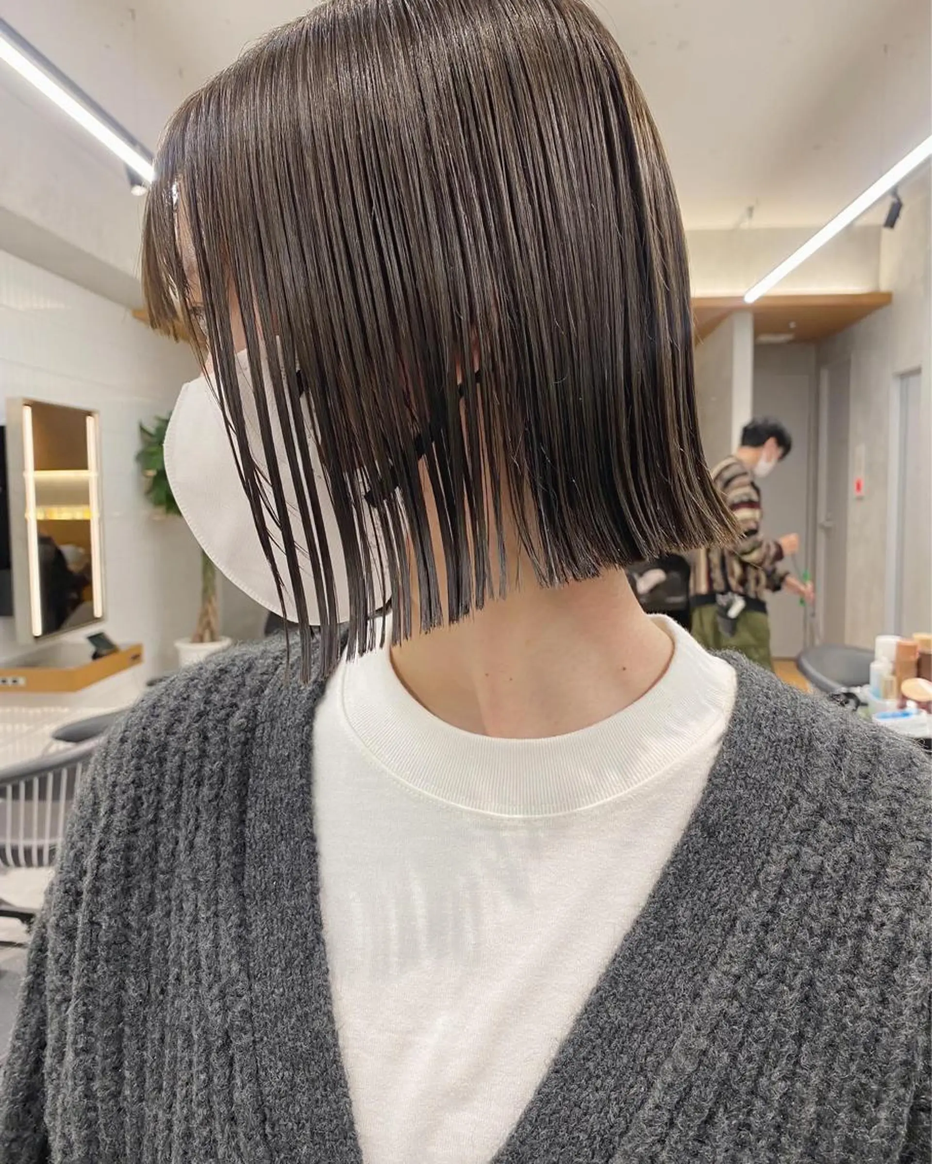 ショート カラー カット ヘアカラー トリートメント センターパート/ 暖色カラーayuのヘアスタイル