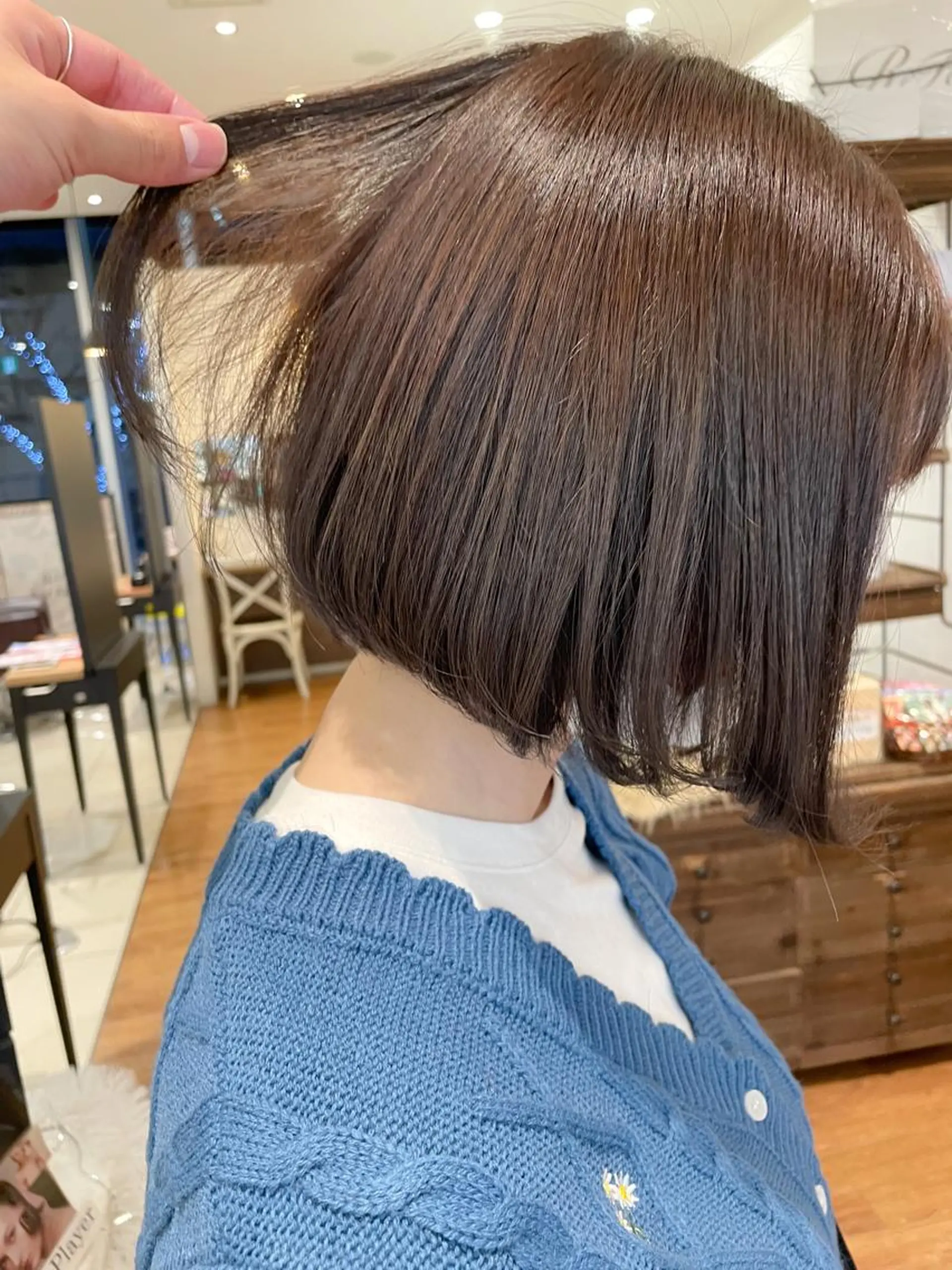 ショート カラー ボブ カット ヘアカラー トリートメント 髪質改善/ブリーチ 田代 龍我のヘアスタイル