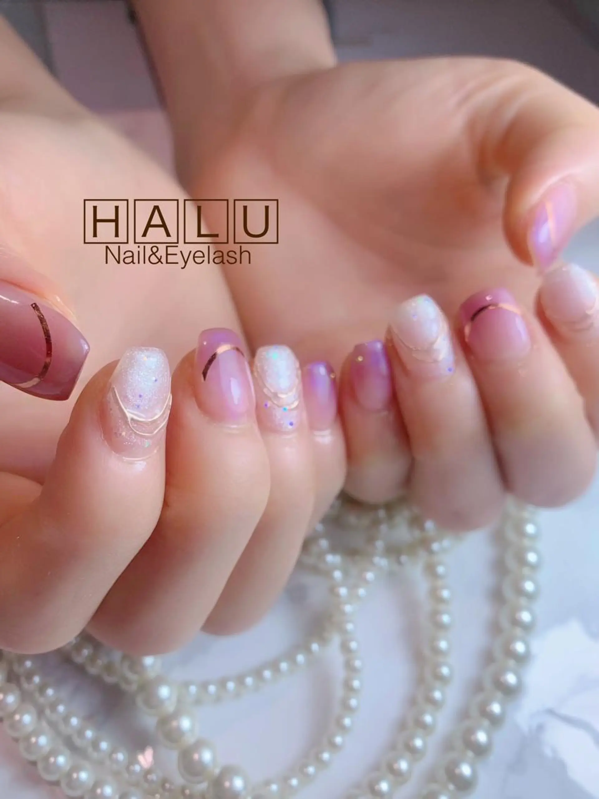 ネイル ゴールド HALU ハルのネイルデザイン