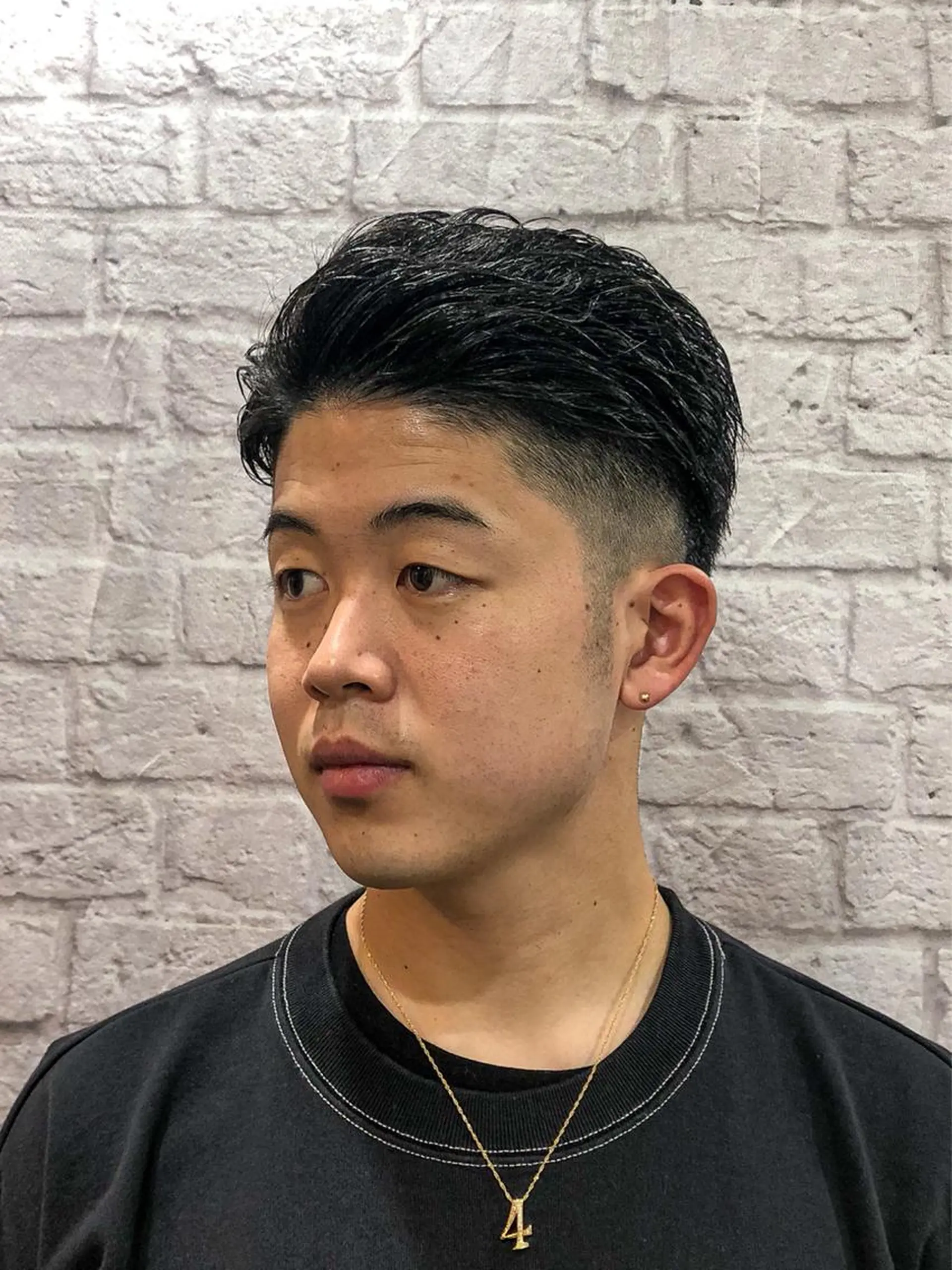 ショート パーマ メンズ メンズパーマ メンズカット 佐藤優菜のヘアスタイル