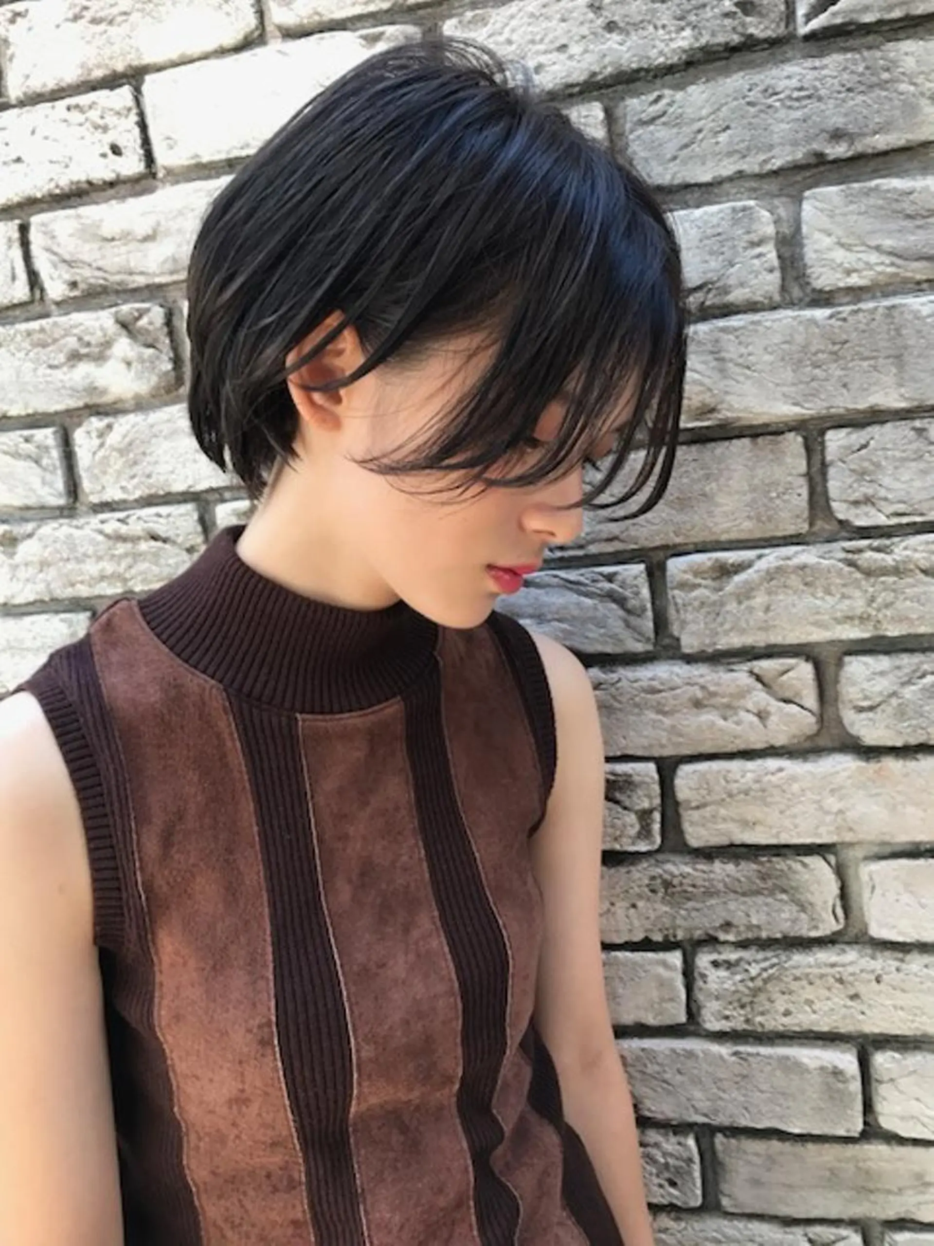 ショート カラー パーマ 羽田 ひろむのヘアスタイル