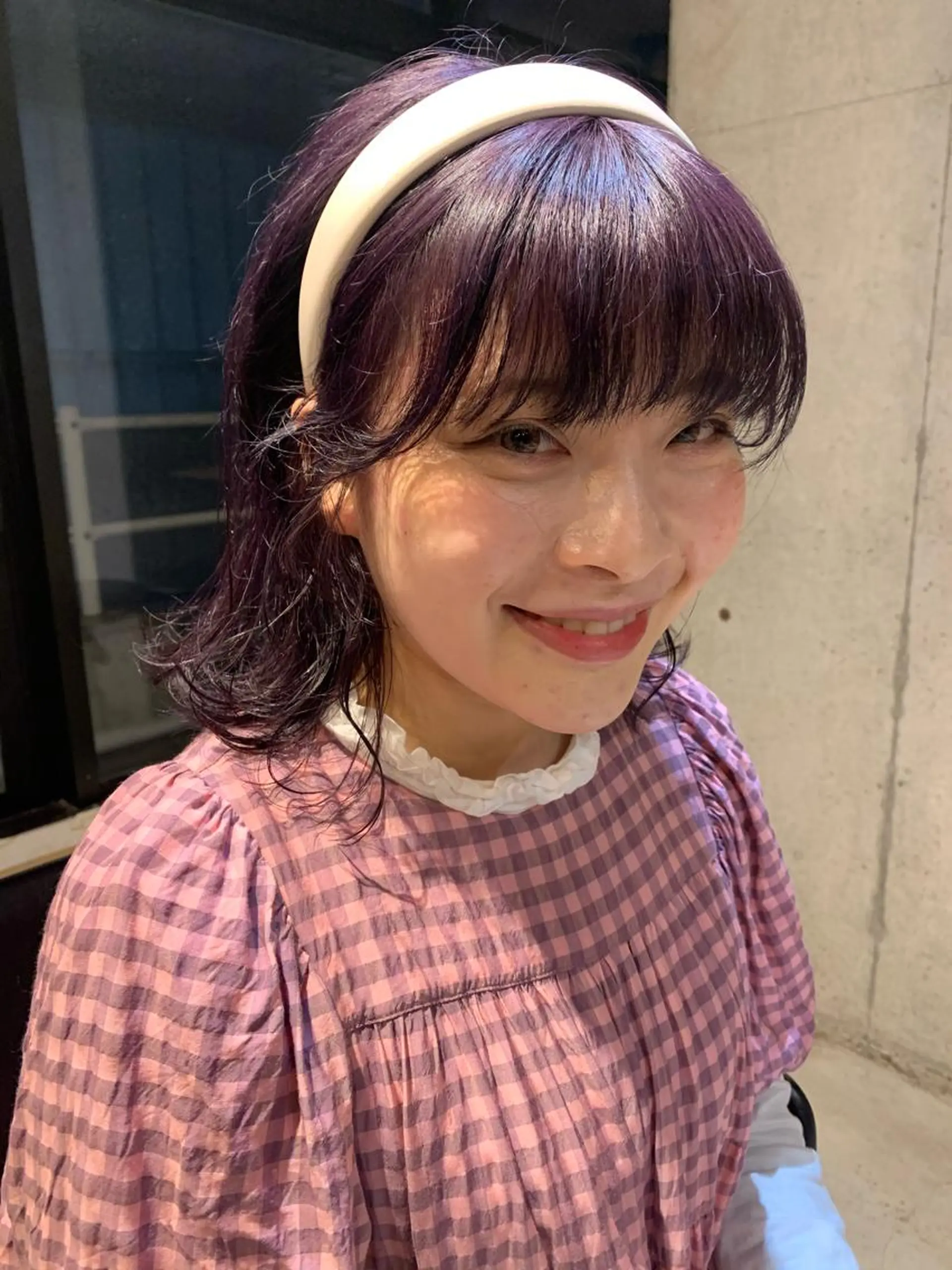 ミディアム カラー ピンクベージュ/新潟 万代/高橋桃葉🍑のヘアスタイル