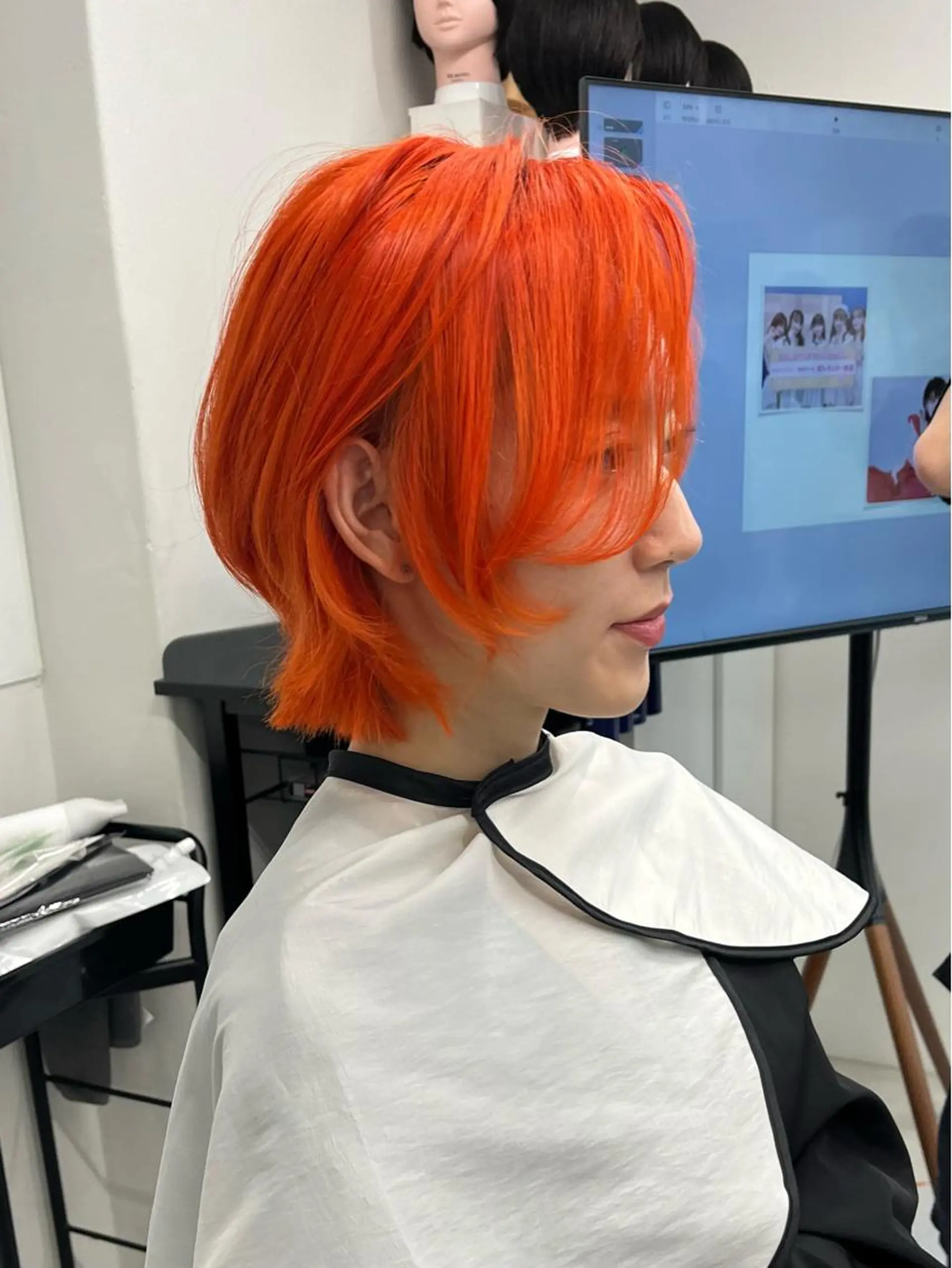 ショート カラー ヘアカラー トリートメント 海外girl🤎 透明感ベージュmaoのヘアスタイル