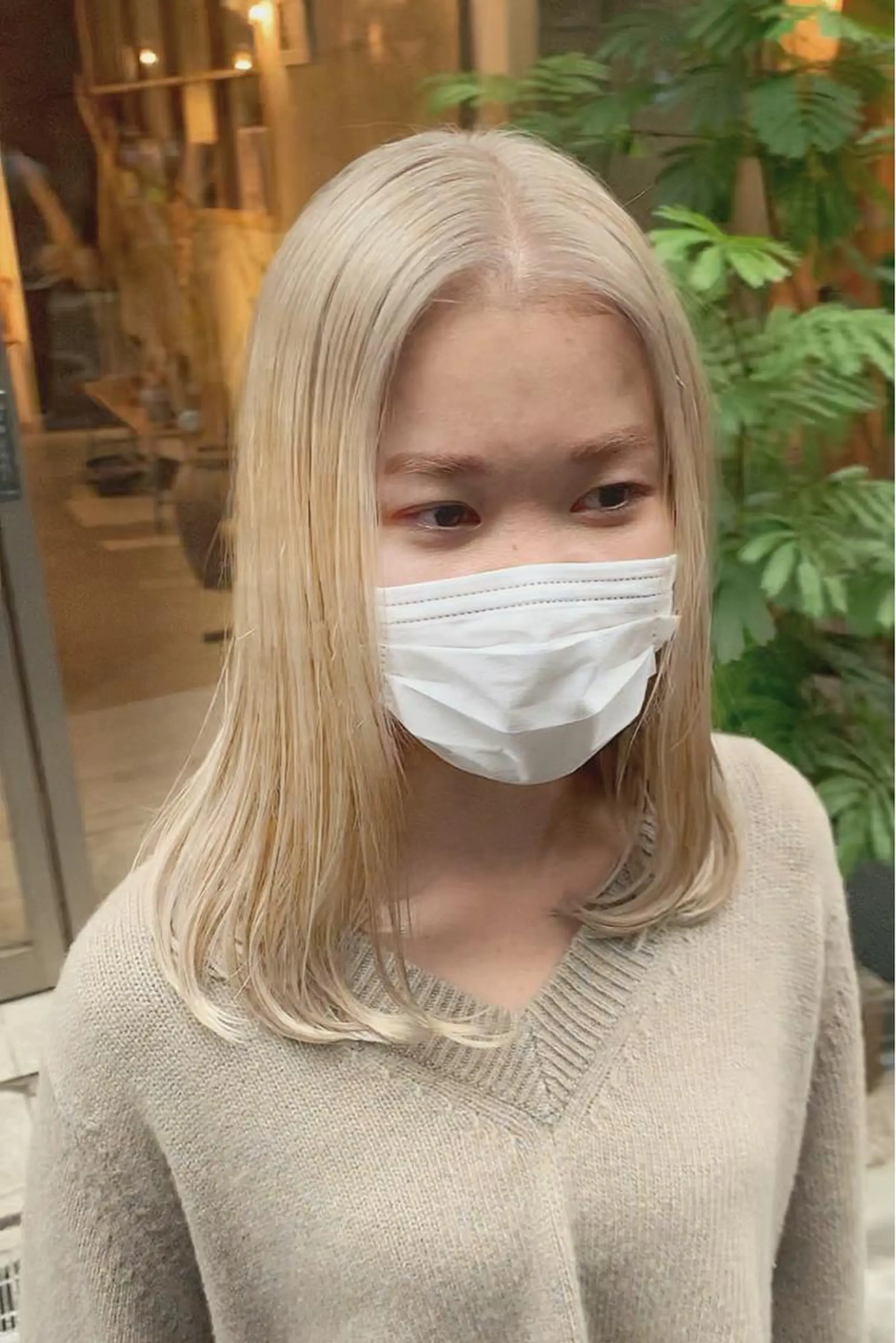 ミディアム ハイトーンNo.1✨ パーマ✨イマイタツヤのヘアスタイル