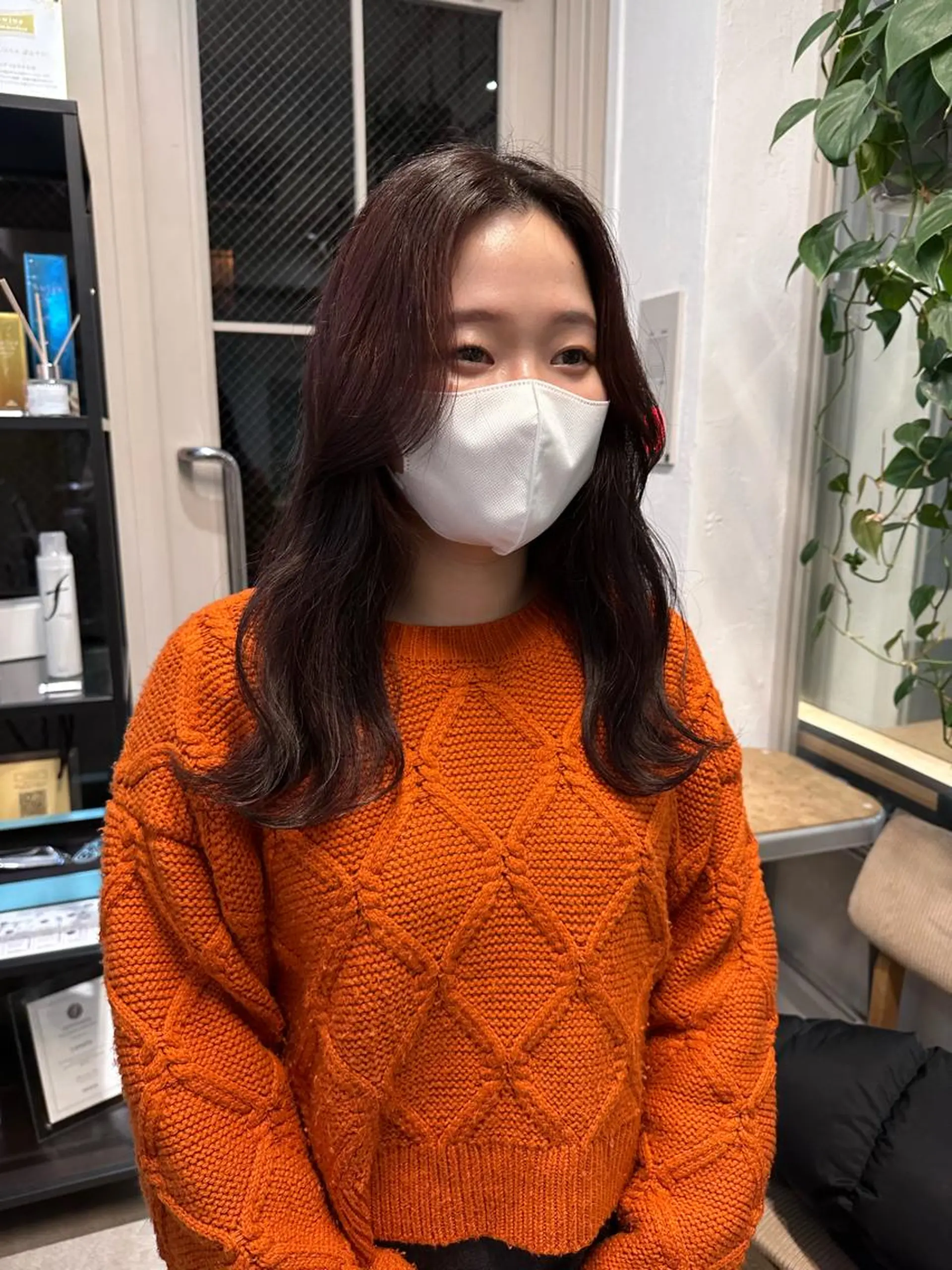 セミロング カラー REINA☁️透明感 カラー/ぷつっと♡のヘアスタイル