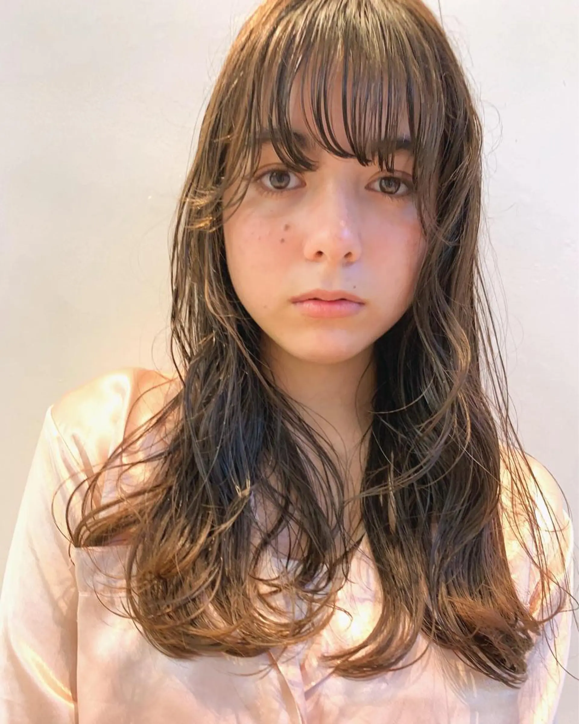 ミディアム カラー パーマ 透明感カラー カット ヘアカラー sakoda shunkiのヘアスタイル