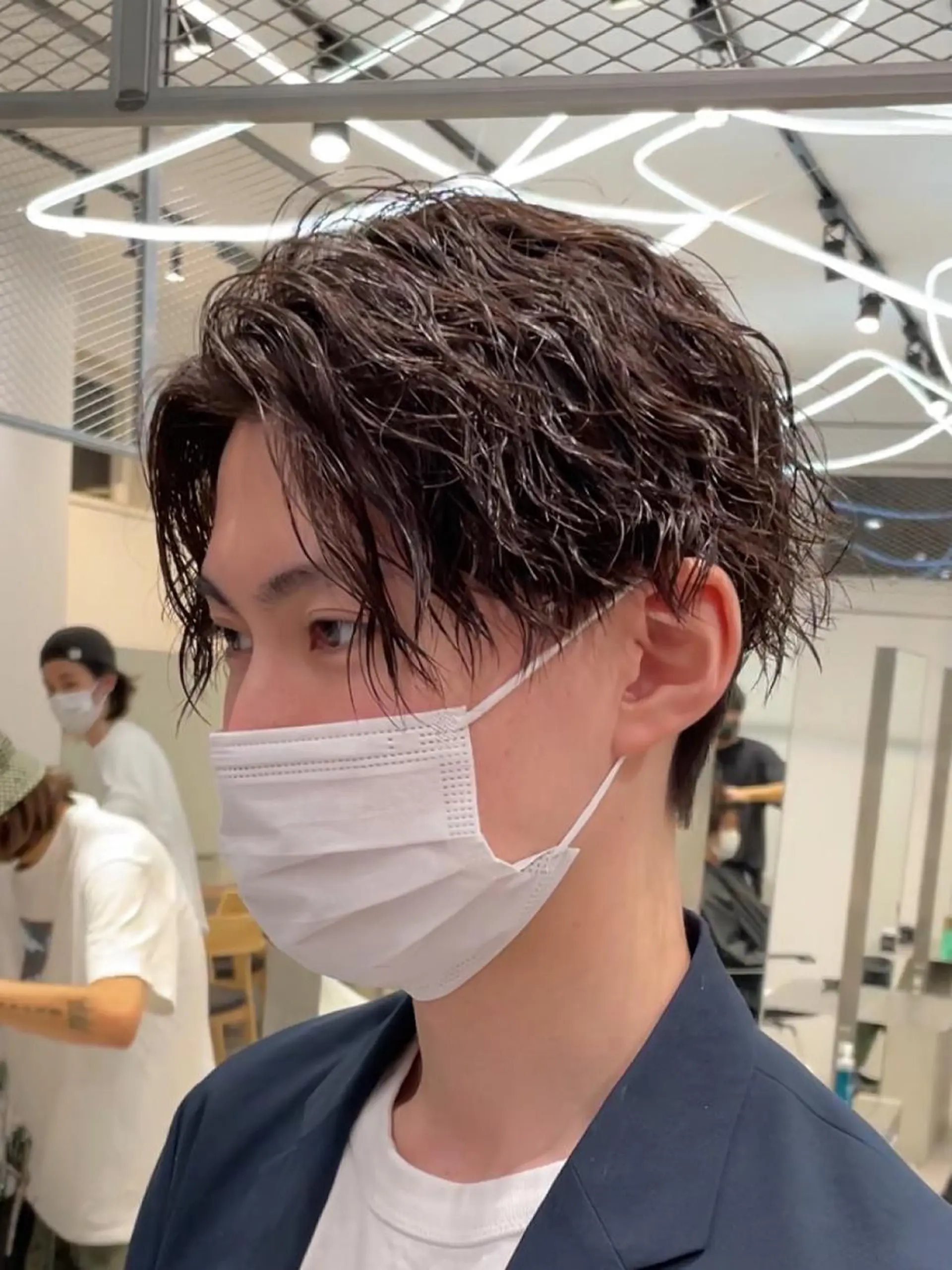 メンズ メンズパーマ 波巻きパーマ fifth リュウセイのヘアスタイル