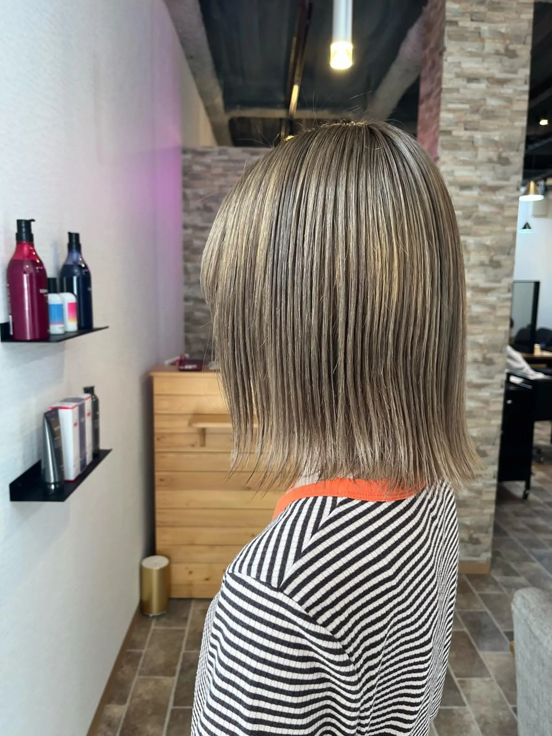 ショート カラー ヘアカラー&縮毛矯正 STAR☆RIVERのヘアスタイル