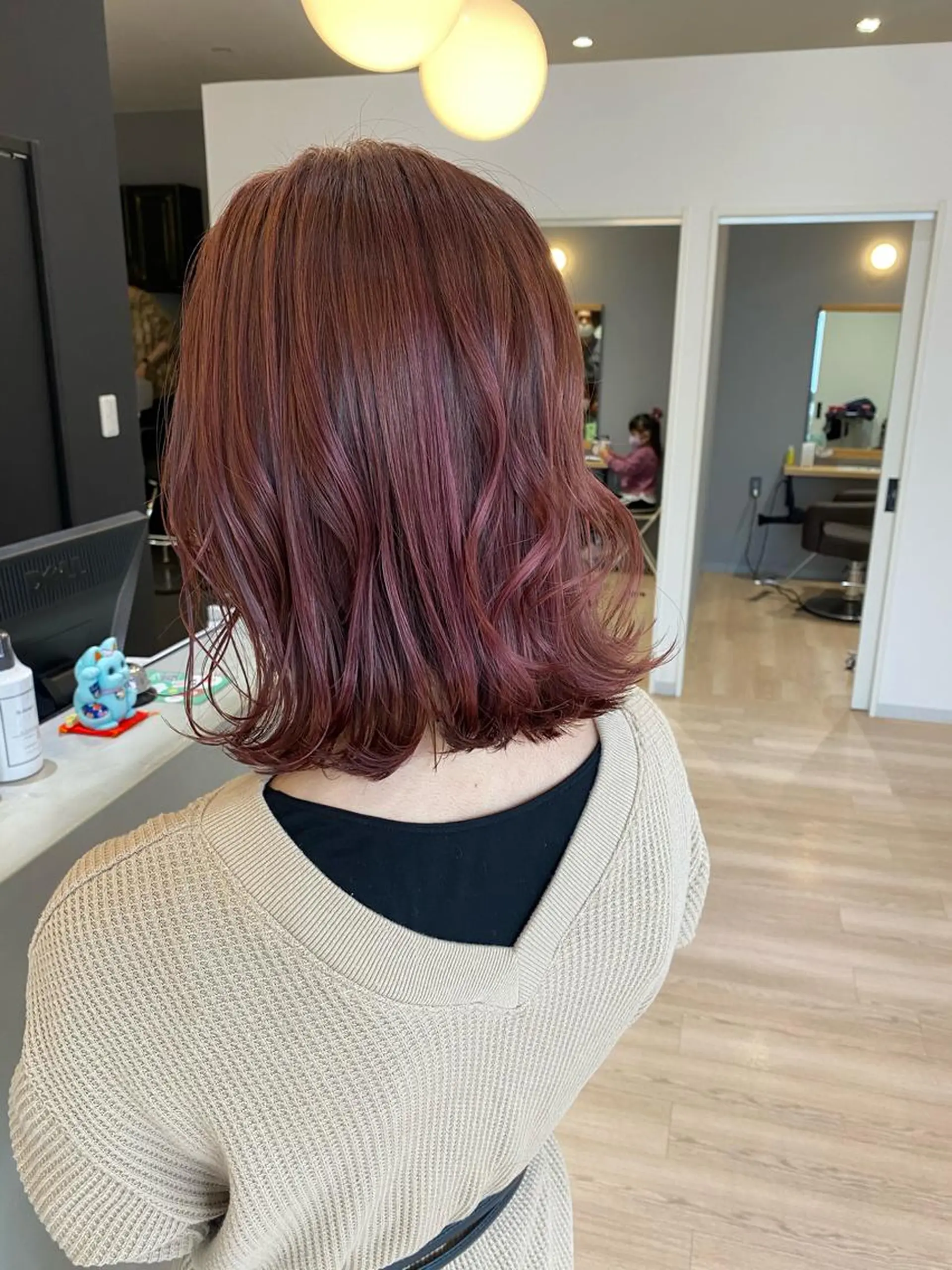 ミディアム カラー 鍵谷 公宏のヘアスタイル