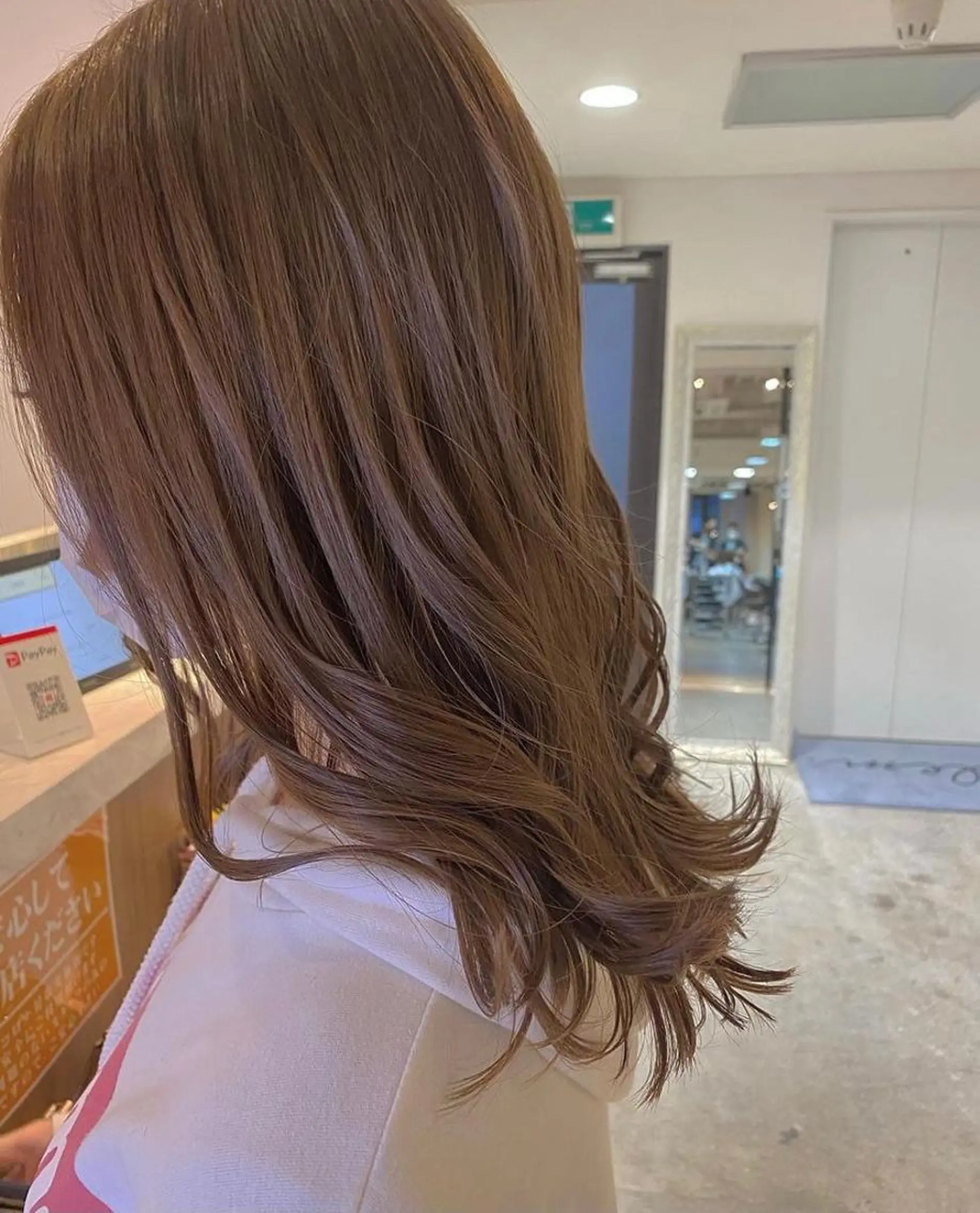 セミロング カラー ブラウンカラー モカブラウン maco / 難波美容室のヘアスタイル