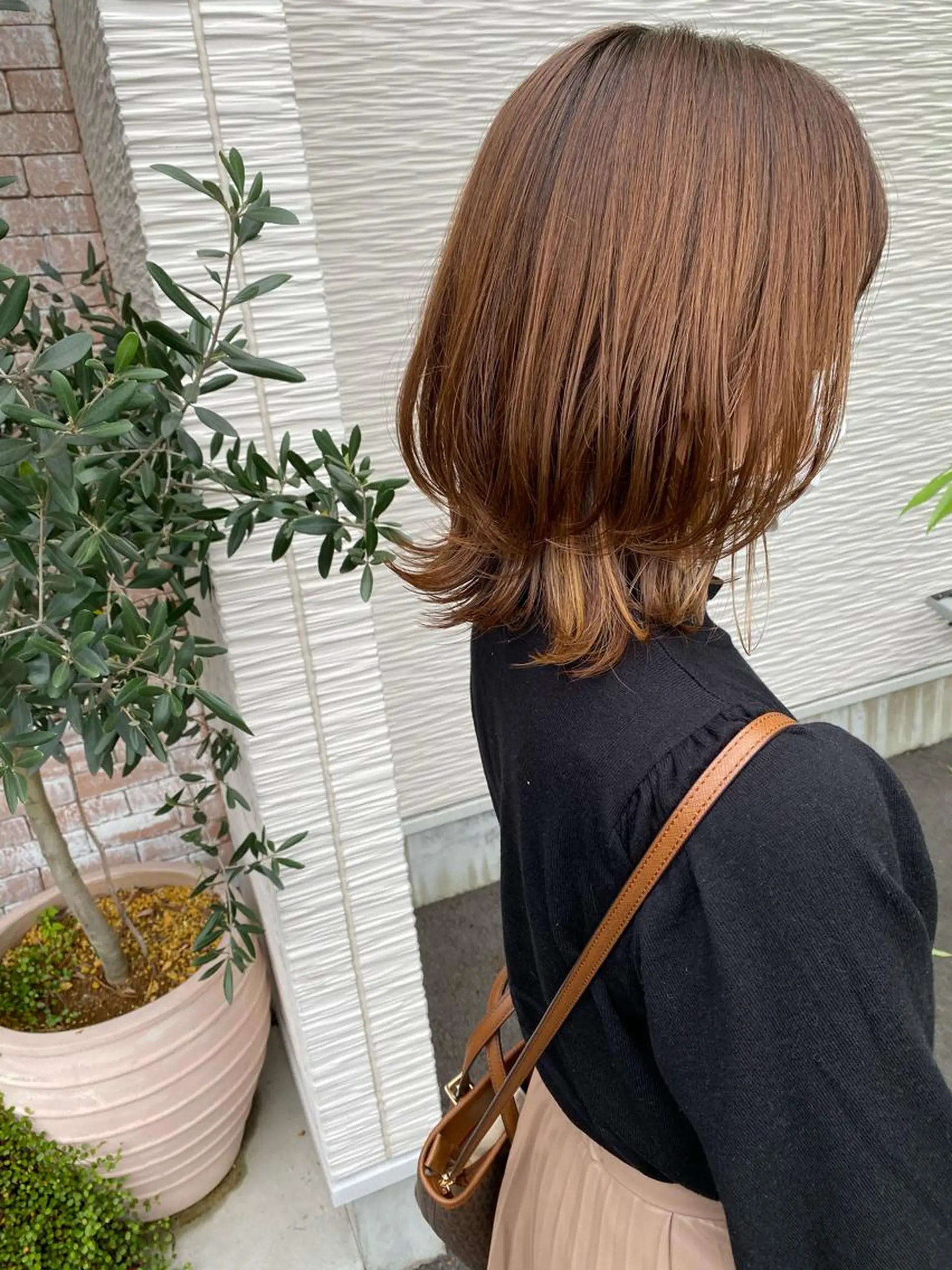 ミディアム カラー ボブ レイヤーカット ウルフカット ウルフボブ カット ヘアカラー トリートメント 【浜松・豊橋】 ニシモトのヘアスタイル