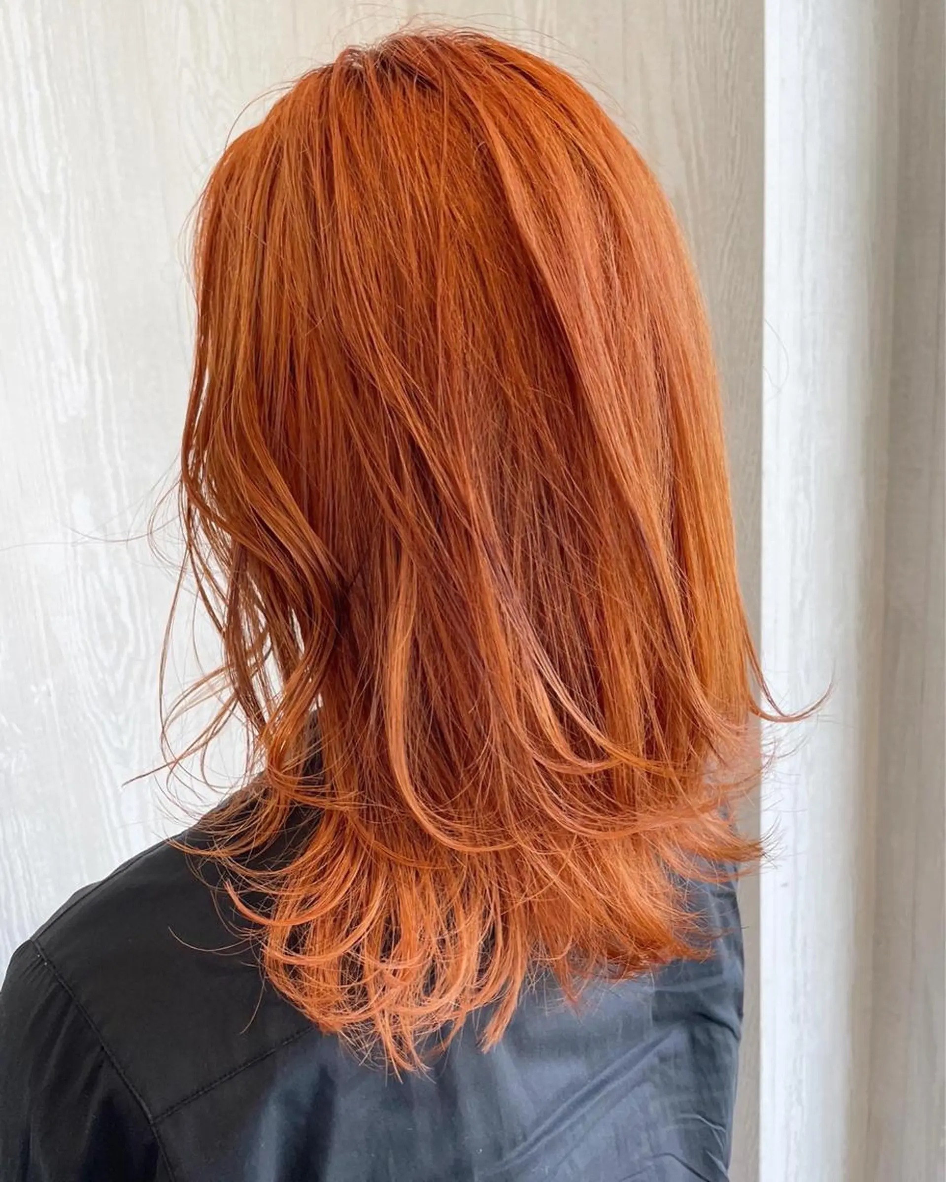 ミディアム カラー アッシュ ベージュカラー 透明感カラー オレンジ オレンジベージュ カット ヘアカラー トリートメント 河合秀明/ショート /ボブ/レイヤーのヘアスタイル