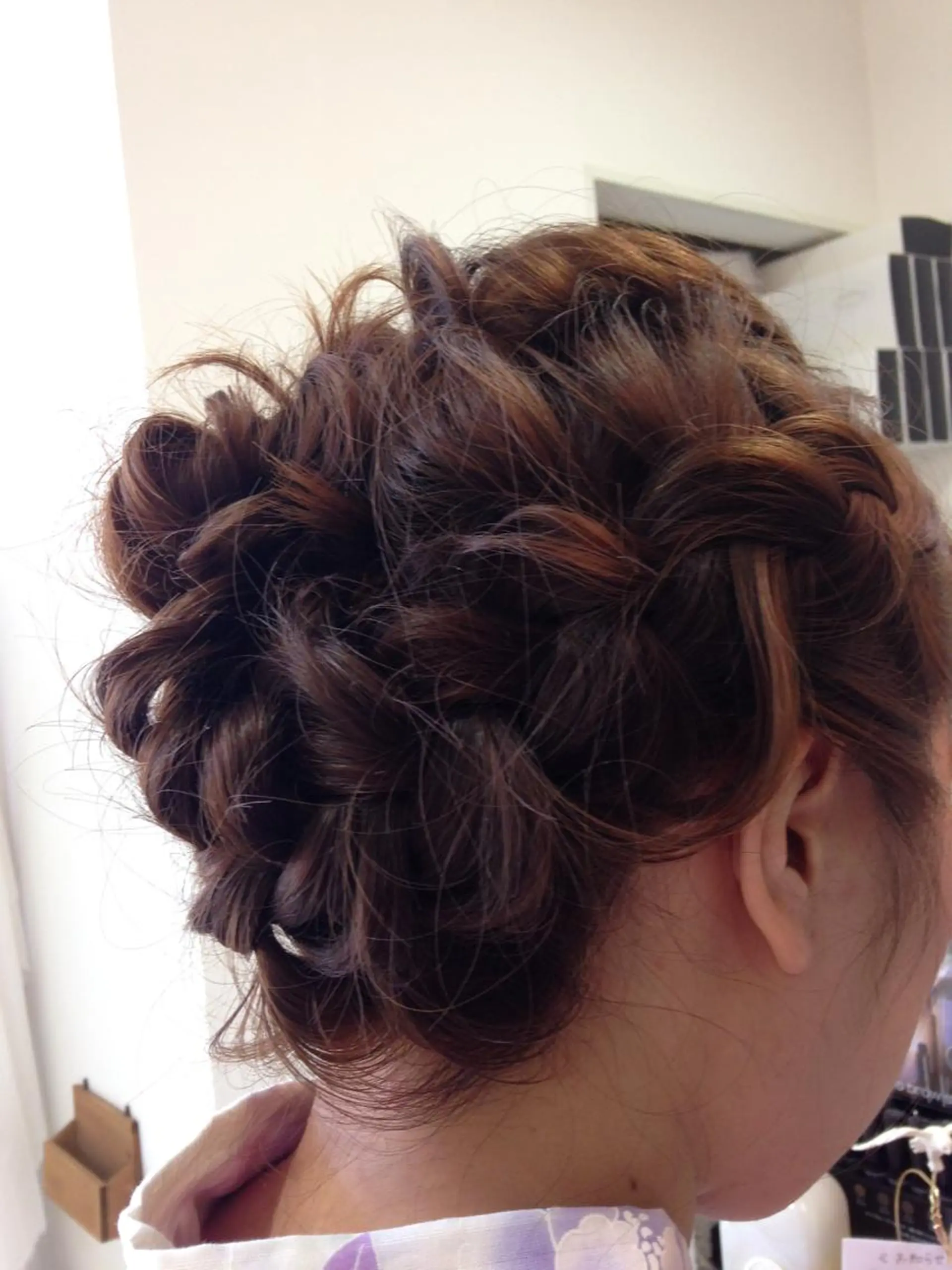 ミディアム セミロング ロング ヘアアレンジ 平松 千枝のヘアスタイル