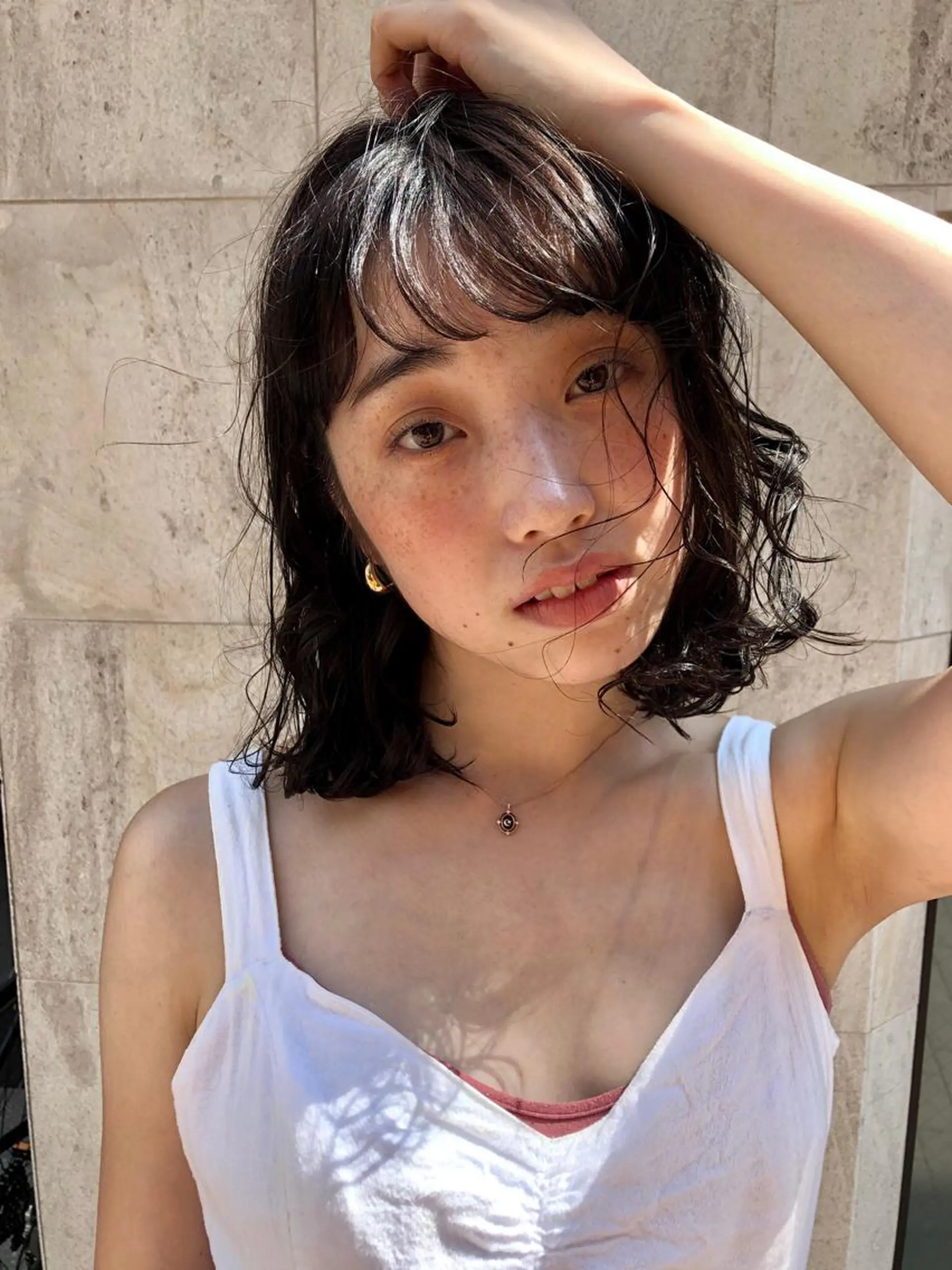 ミディアム 澤崎 智代のヘアスタイル