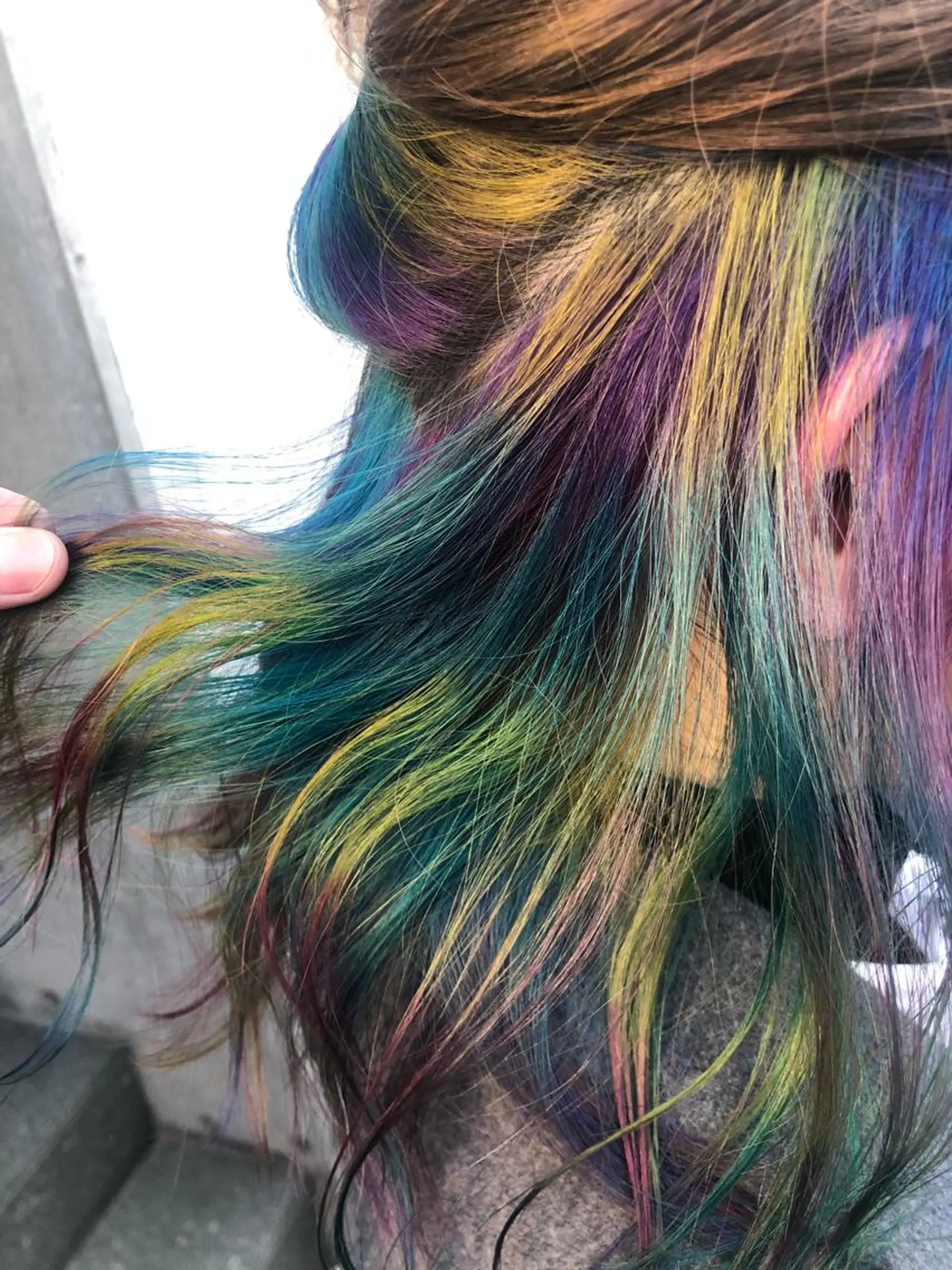 セミロング カラー ショートボブ アッシュ バレイヤージュ ミストバング ベージュカラー カット ヘアカラー トリートメント 原宿サロン代表 デザインカラー伊藤卓のヘアスタイル