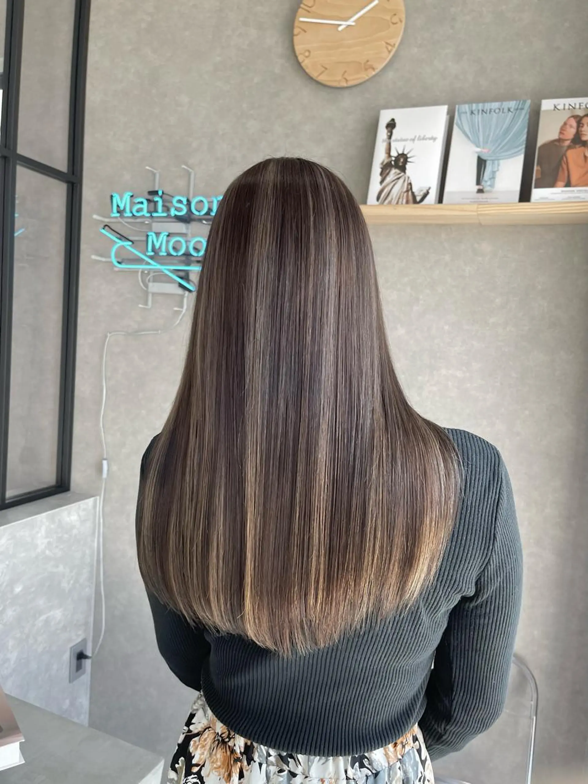 ロング カラー カット ヘアカラー トリートメント 一ノ瀬 暁のヘアスタイル