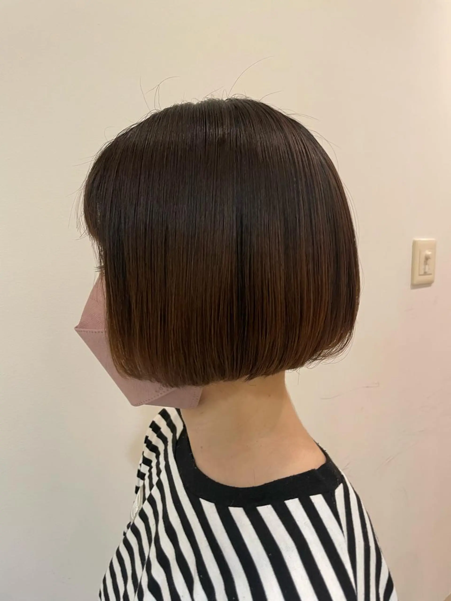 ミディアム 切りっぱなしボブ ボブ ボブカット 佐々木 祐太のヘアスタイル