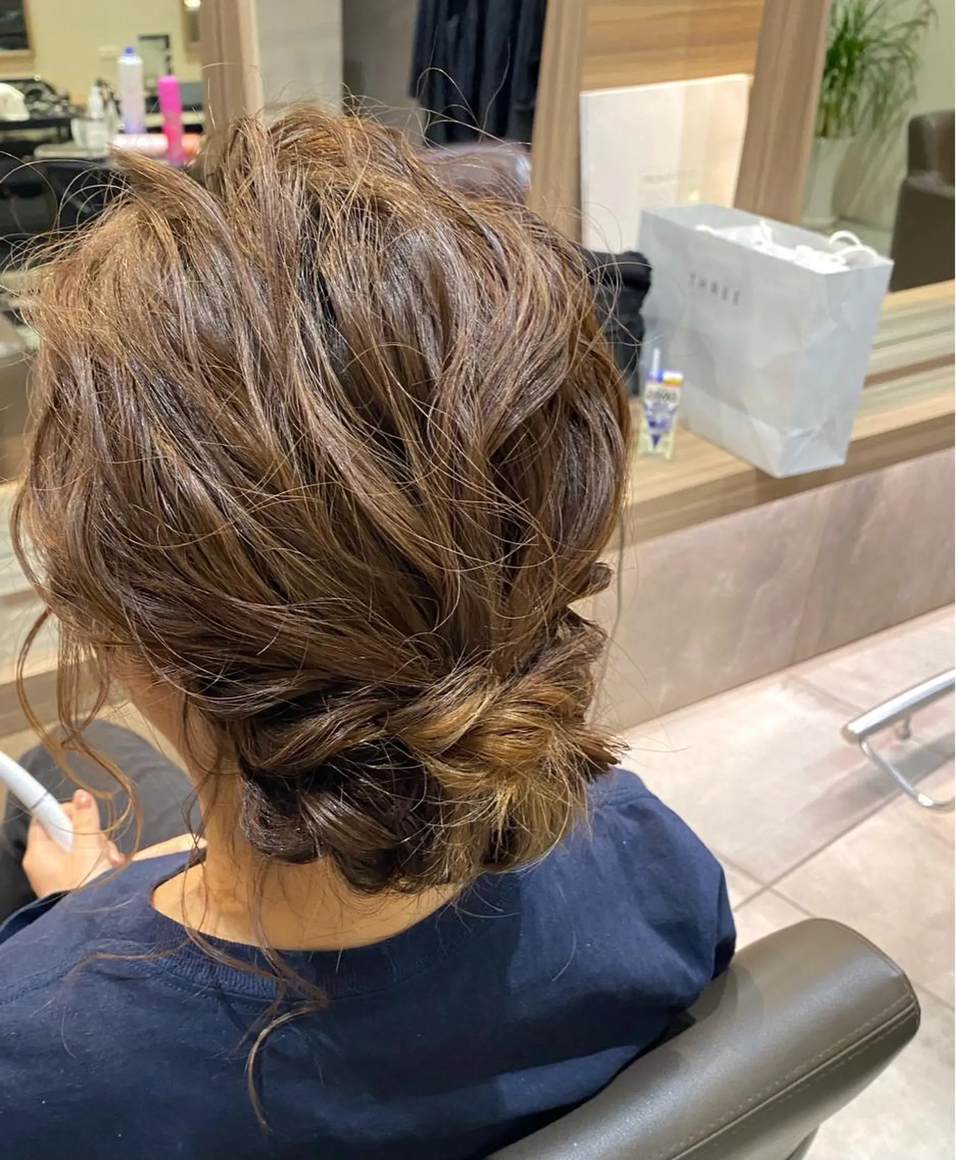 ミディアム ヘアアレンジ ヘアセット 川越 輝梨奈のヘアスタイル