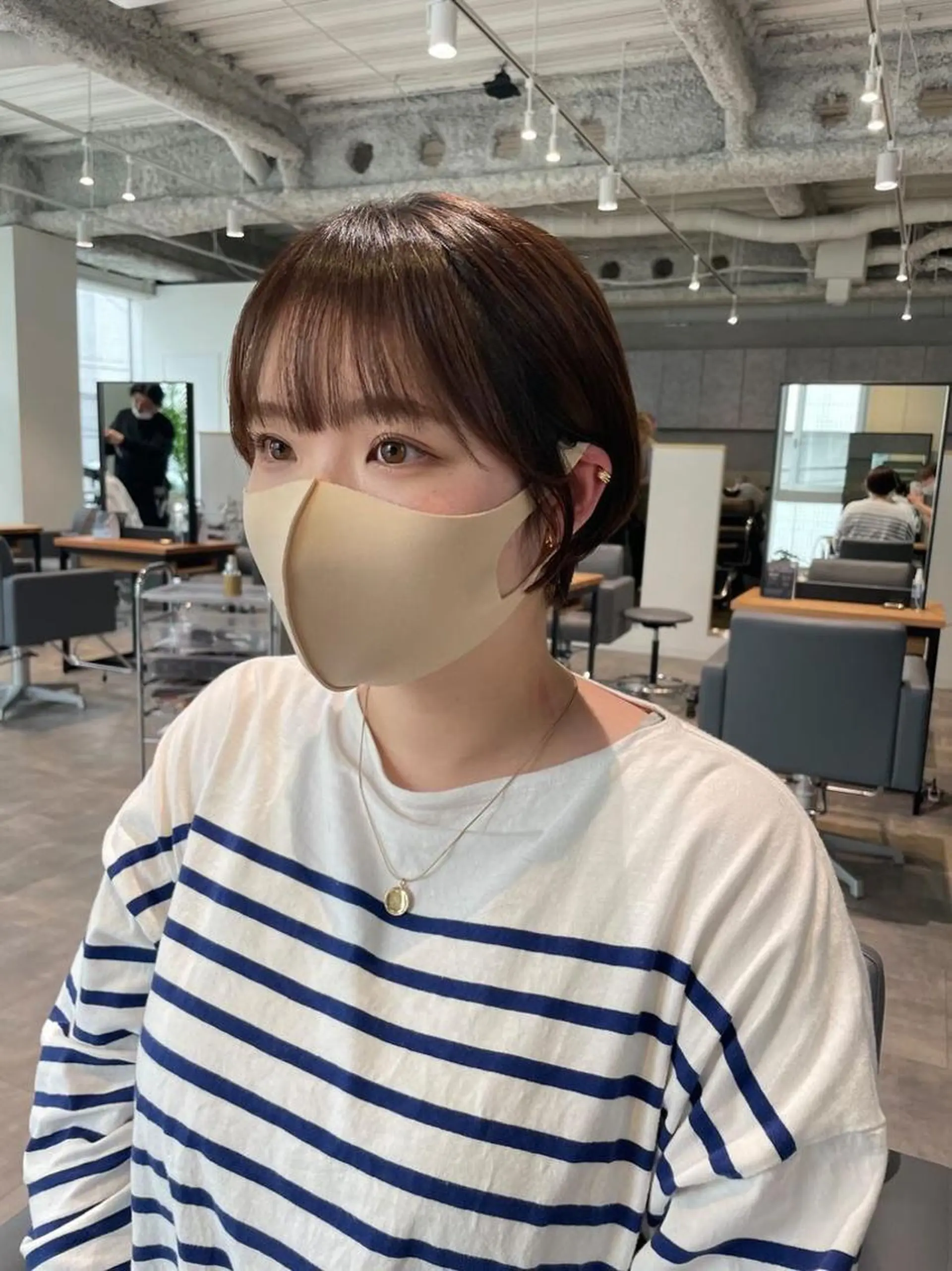 ショート ショートボブ ハンサムショート ボブ 顔周りカット ショートヘア ショート/パーマ/ カラー/FUKOのヘアスタイル