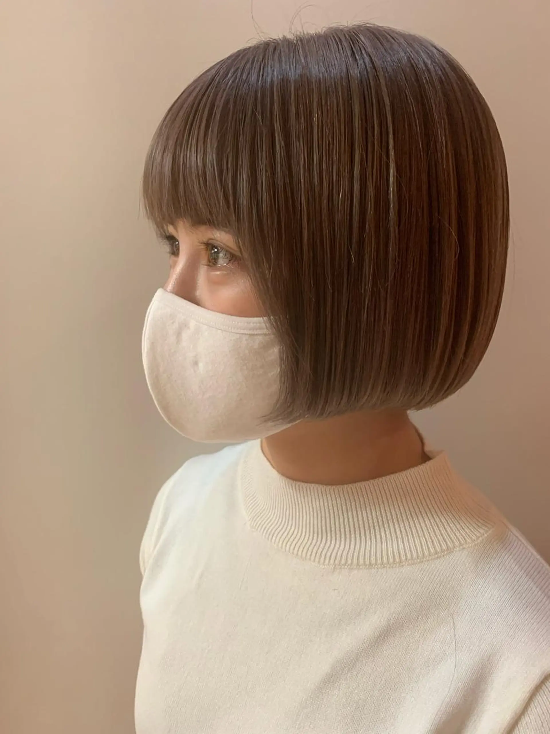 ショート カラー ヘアアレンジ ベージュカラー ハイトーンカラー ラベンダーカラー ラベンダーベージュ カット ヘアカラー mayu .のヘアスタイル