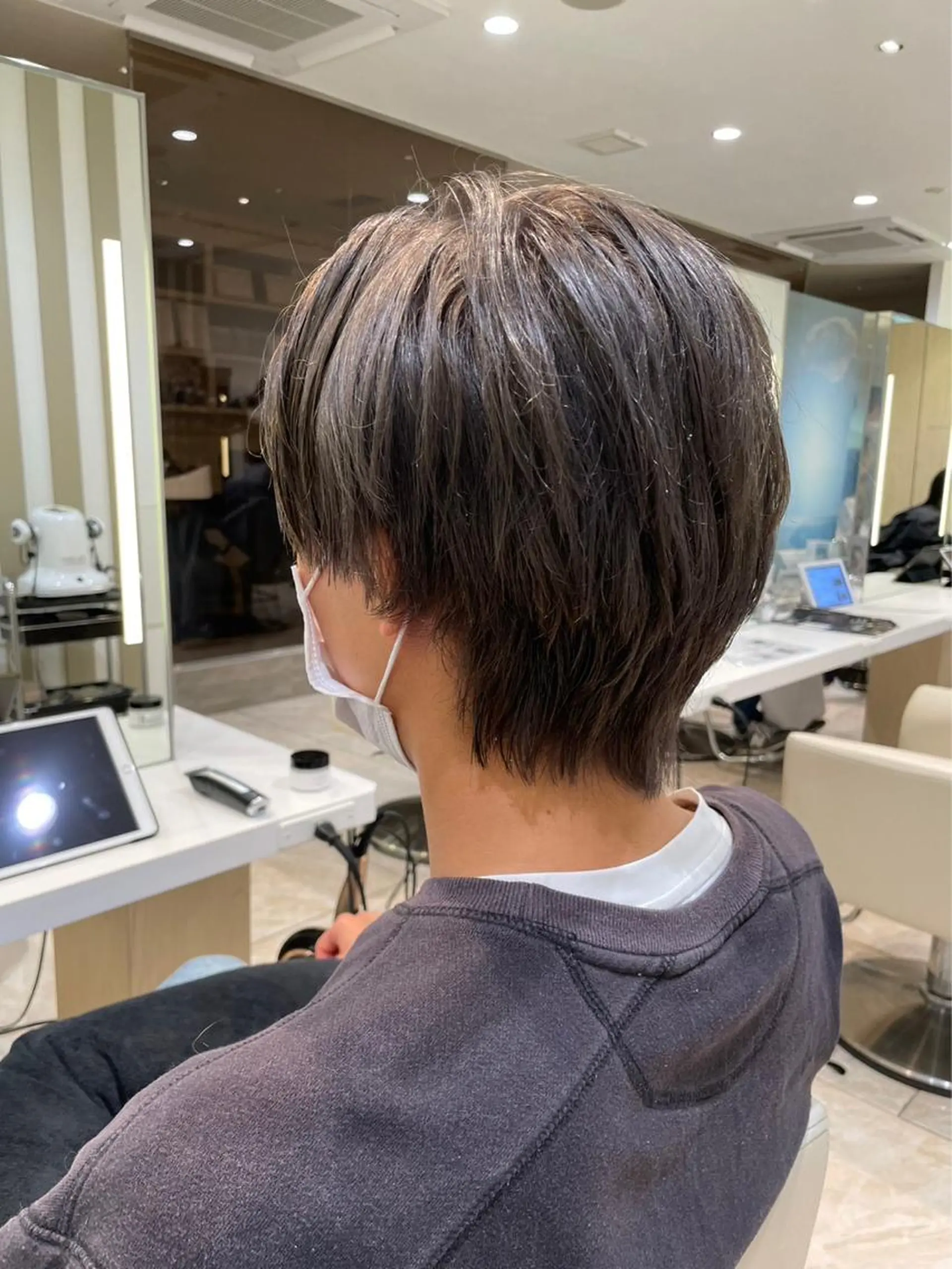 メンズ カット ヘアカラー トリートメント 縮毛矯正/ショート 長岡/姉崎宏実🌿のヘアスタイル
