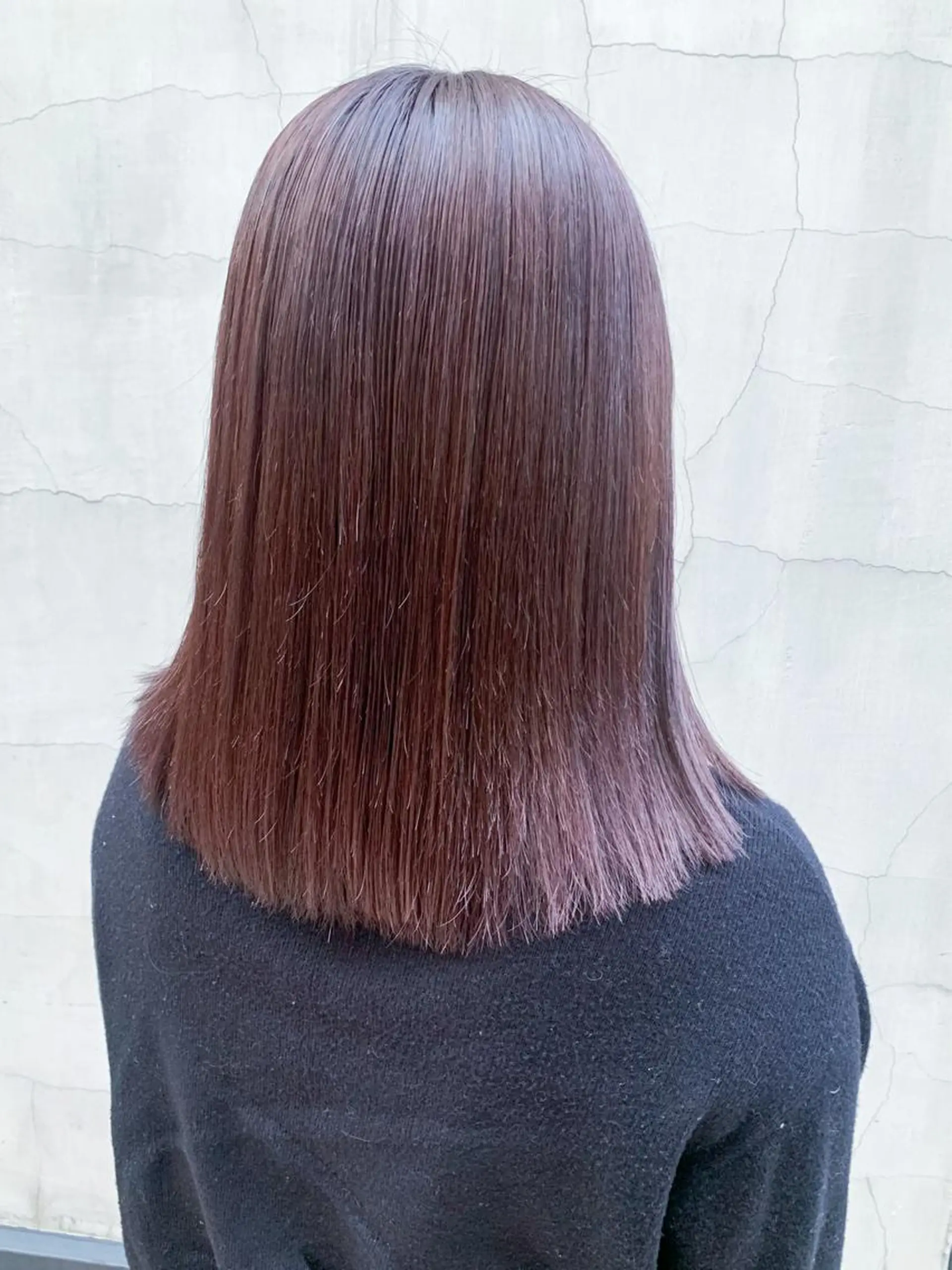 ミディアム カラー ヘアアレンジ ブリーチ ダブルカラー ブリーチなしカラー カット ヘアカラー トリートメント yuka .のヘアスタイル