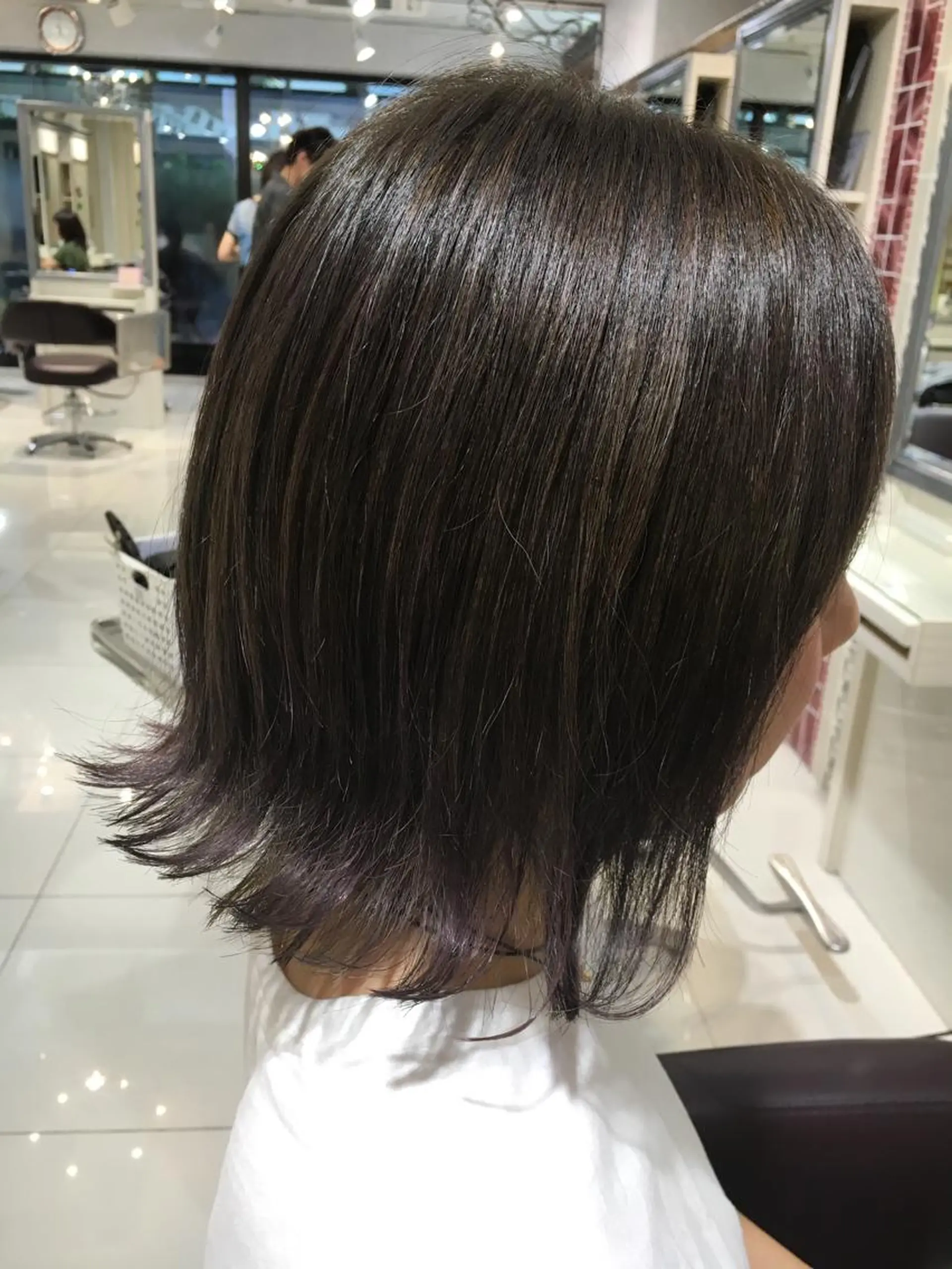ショート ミディアム セミロング カラー ヘアアレンジ 切りっぱなしボブ アッシュ グレージュ ボブ ✨艶髪✨透明感✨ 山内大樹のヘアスタイル