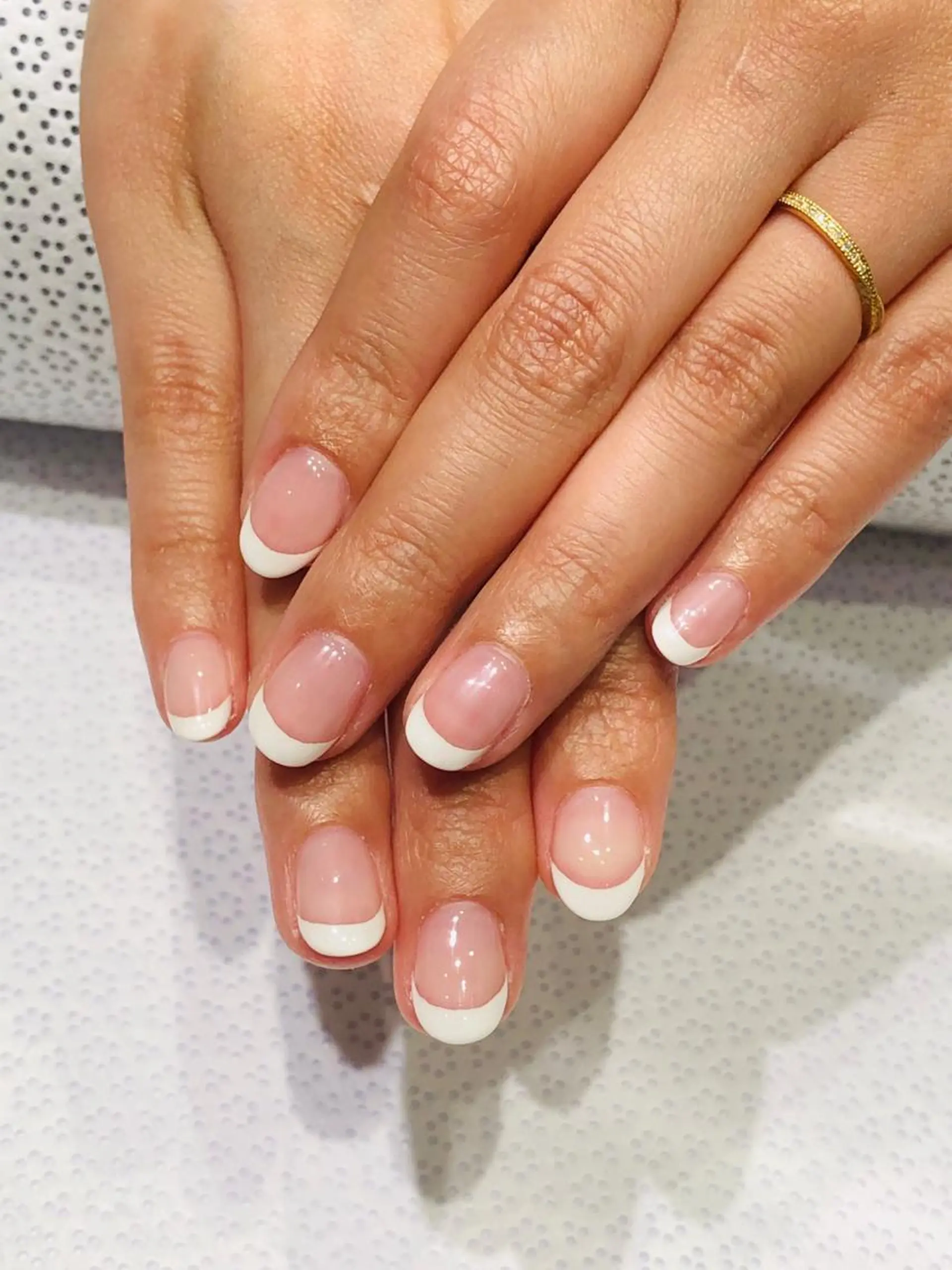 ネイル フレンチネイル ジェルネイル pro.M ☆Kinukaのネイルデザイン