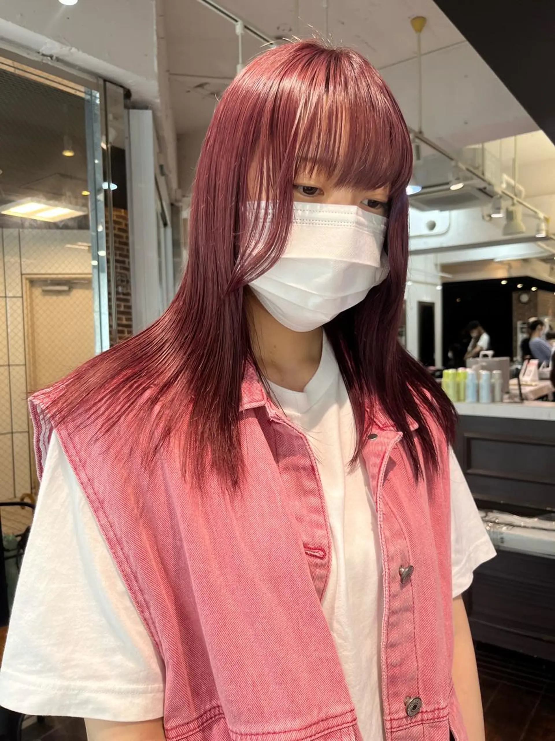 セミロング 韓国風カラー 学生 髪質改善 韓国風ヘア トリートメント メンズスタイル Hitomi🐶のヘアスタイル