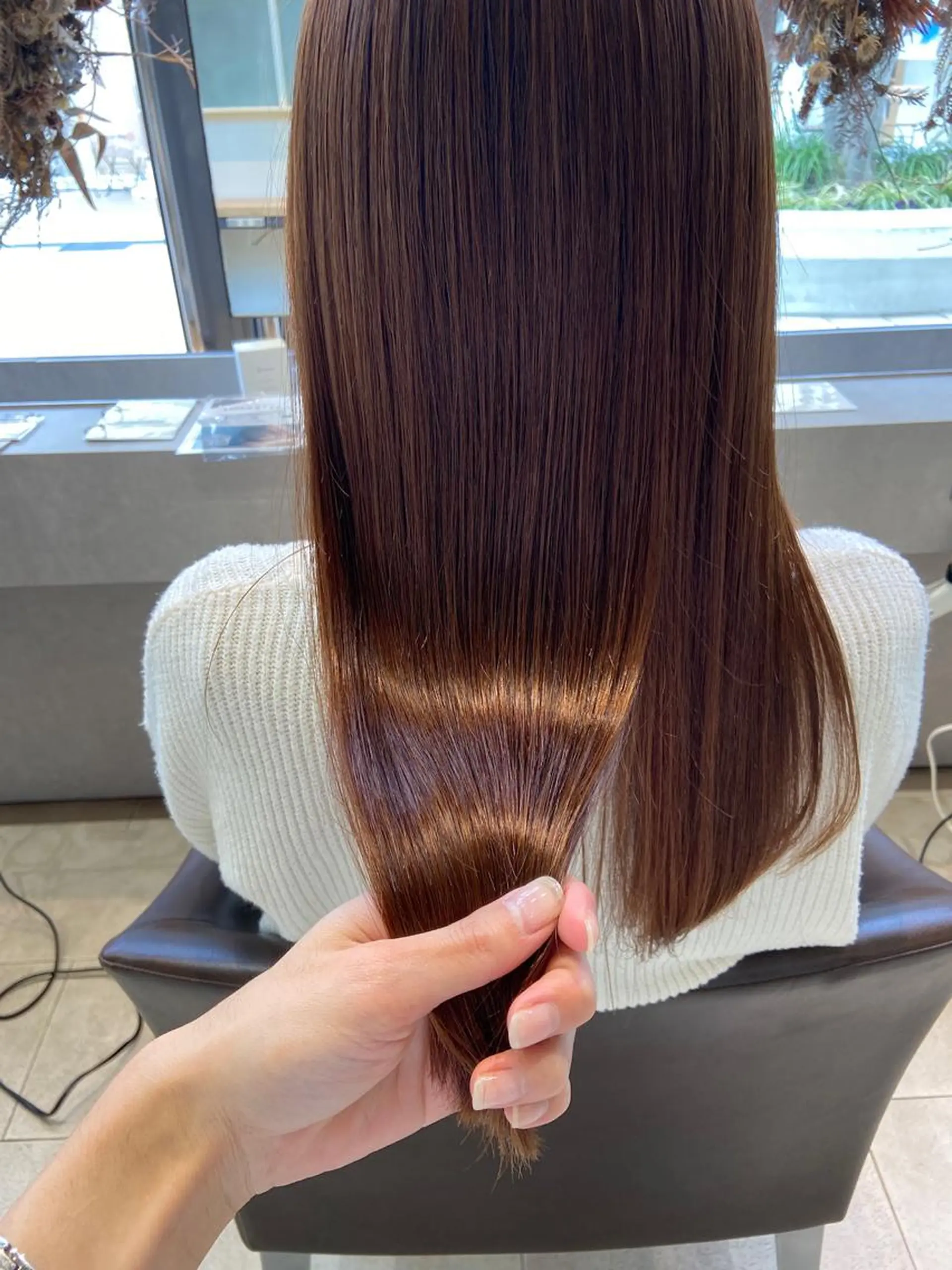 ロング カラー カット 縮毛矯正 髪質改善/森ノ宮/ 美容室/店長杉山慶尚のヘアスタイル